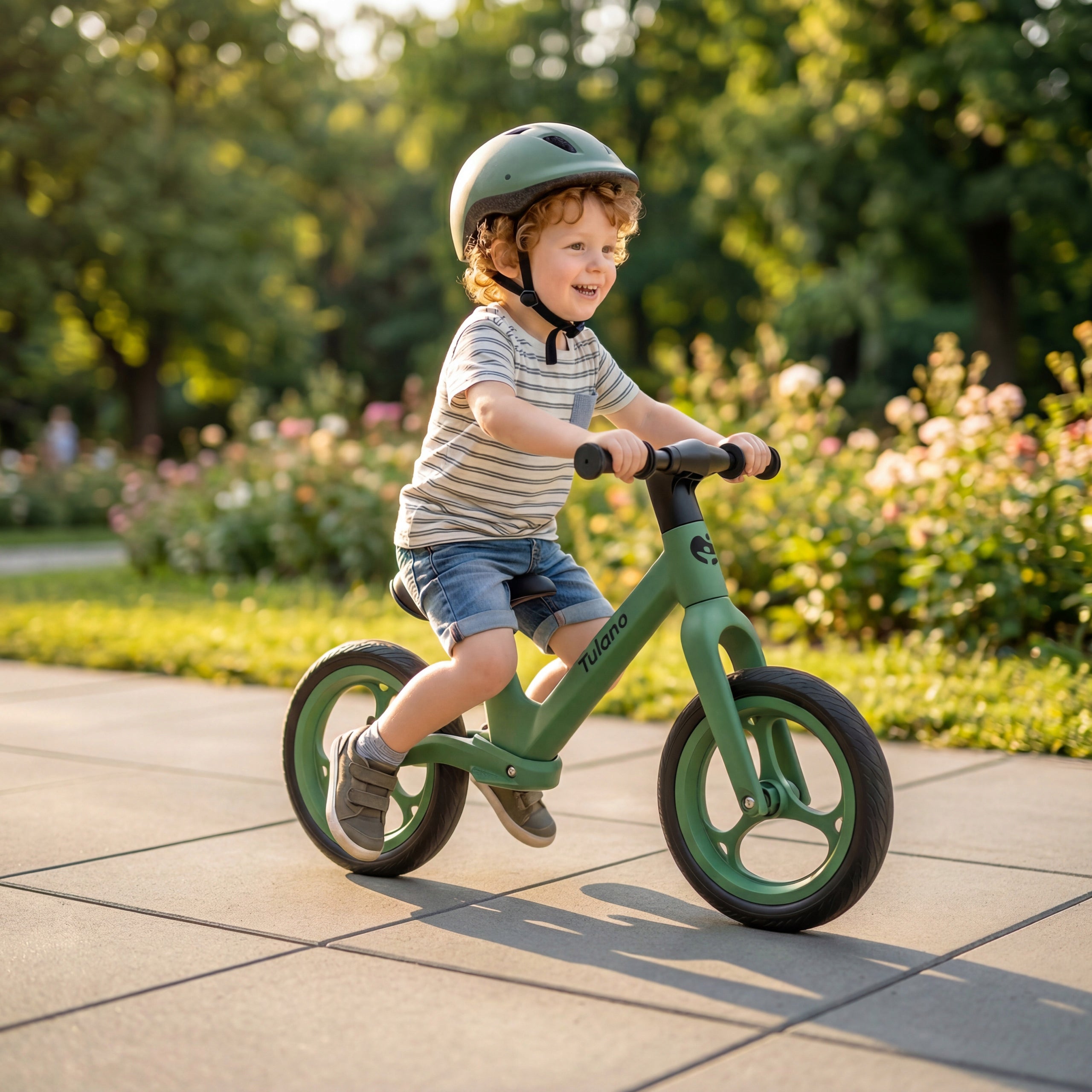 Children's balance bike TULANO green bike 12 inches light bike CHILD Packaging status original