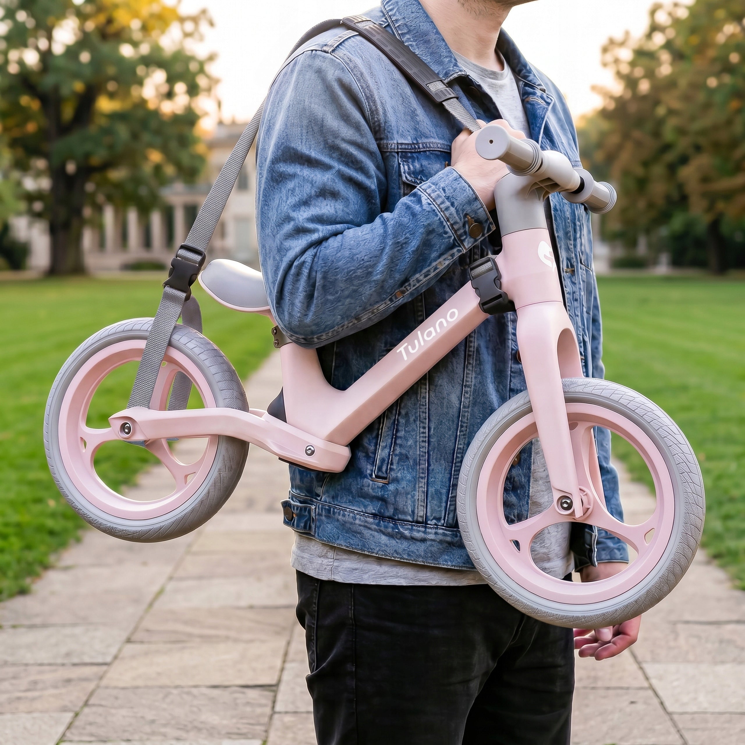 Children's balance bike TULANO pink bike 12 inches light bike CHILD Color pink