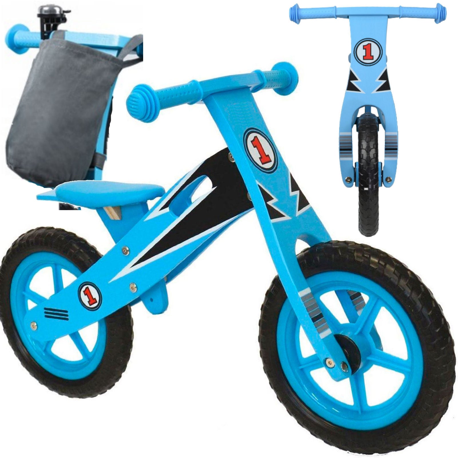 Children's balance bike WALKER 12" BAG+BELL Brand Cerlo