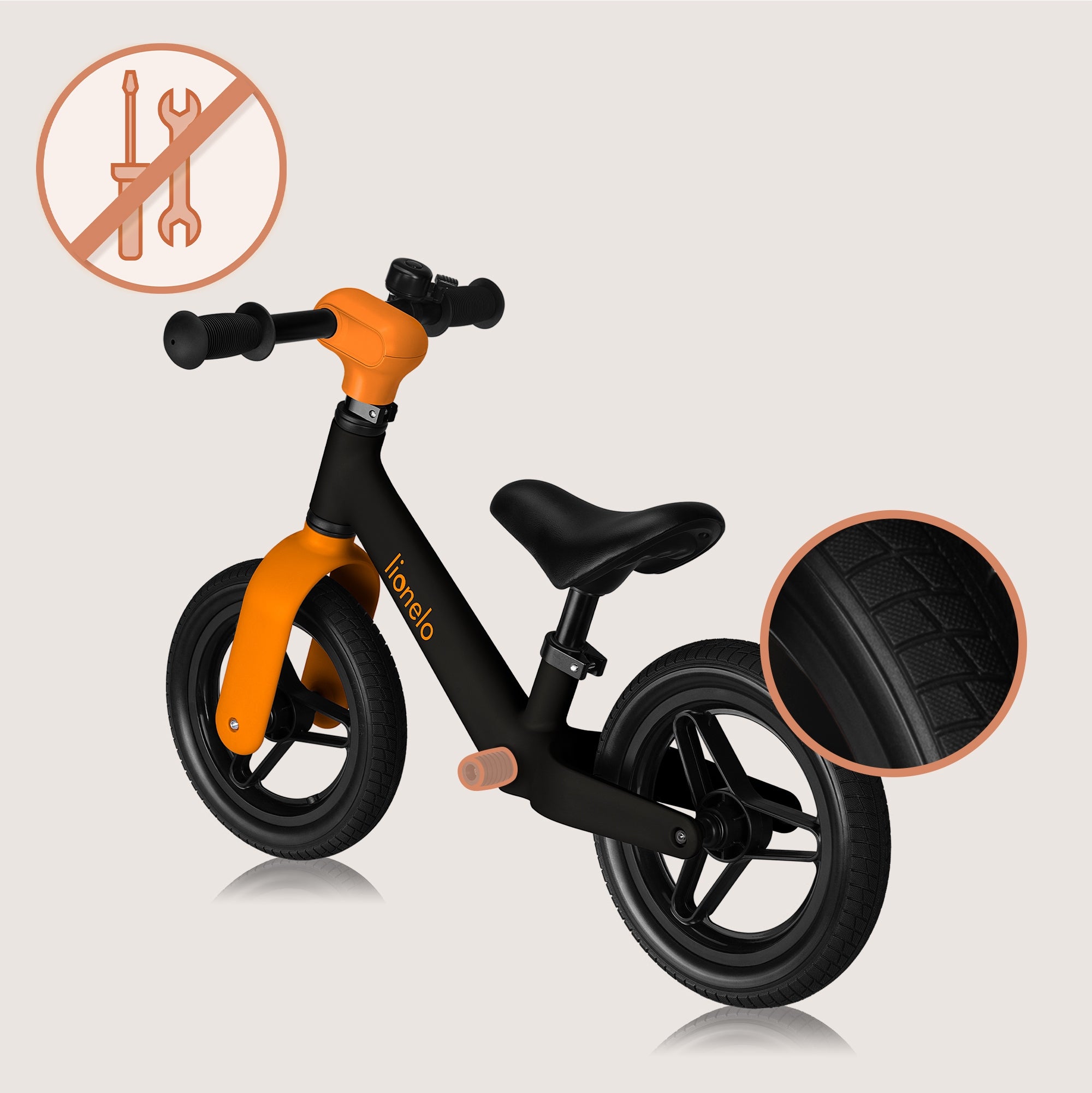 Children's balance bike adjustable maintenance-free wheels Lionelo Toni Frame other