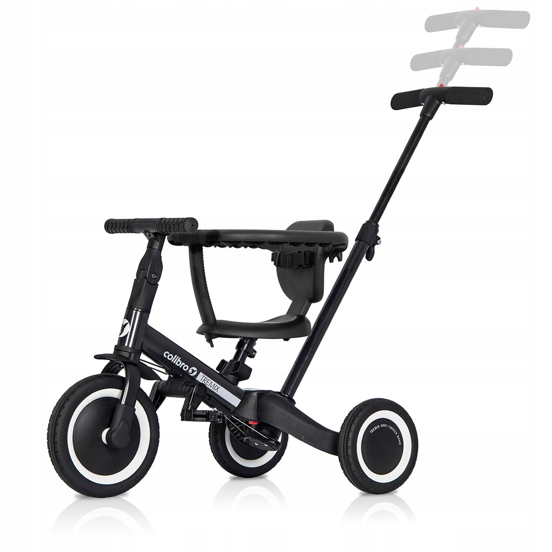 Children's balance bike black Colibro Tremix UP 6in1 with HIT pedals Kid's age 12＋ months