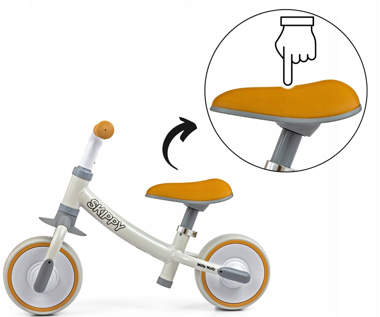 Children's balance bike children's bike LIGHT balance fun Milly Mally Model Skippy