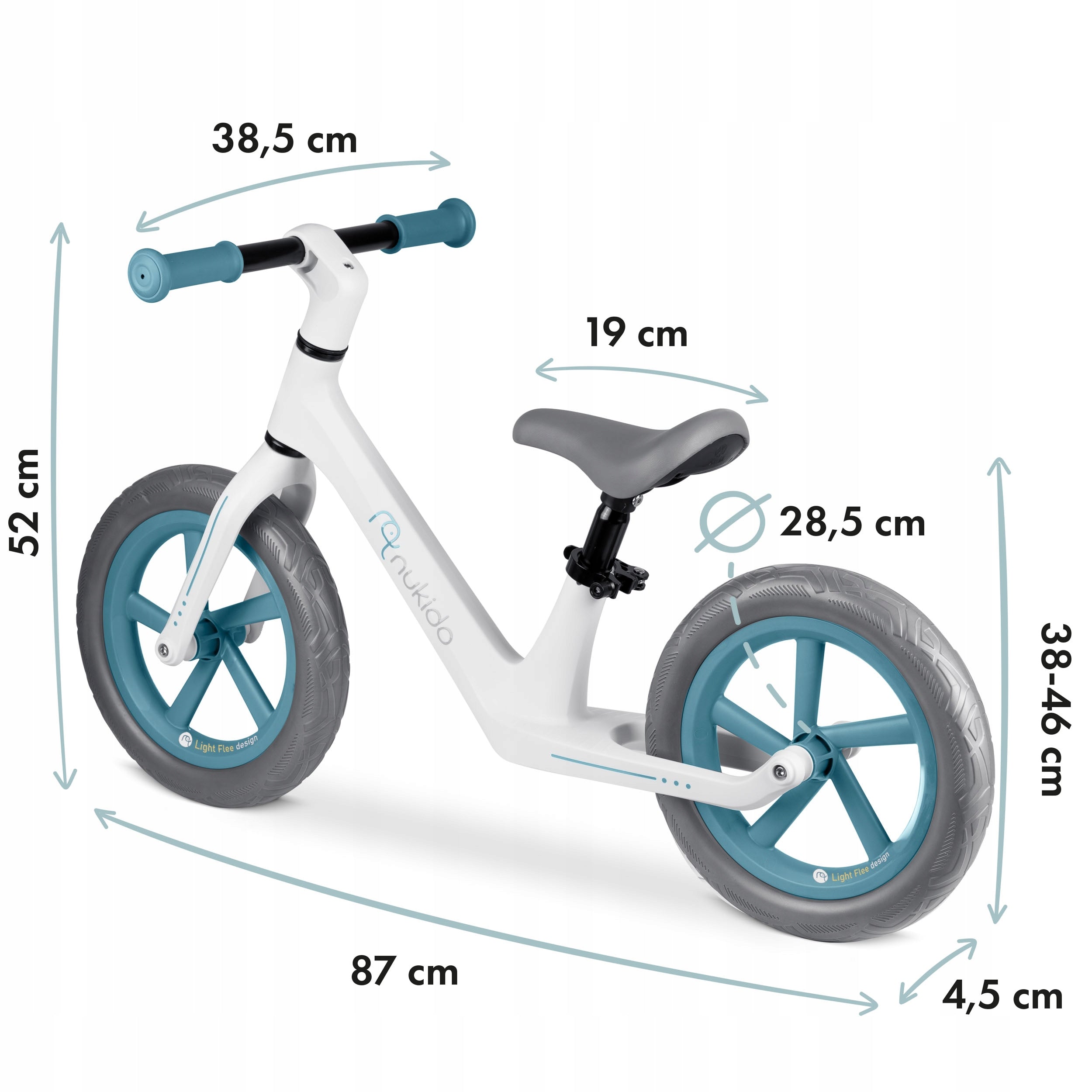 Children's balance bike durable Nukido Light Flee light Kid's age 2＋ years
