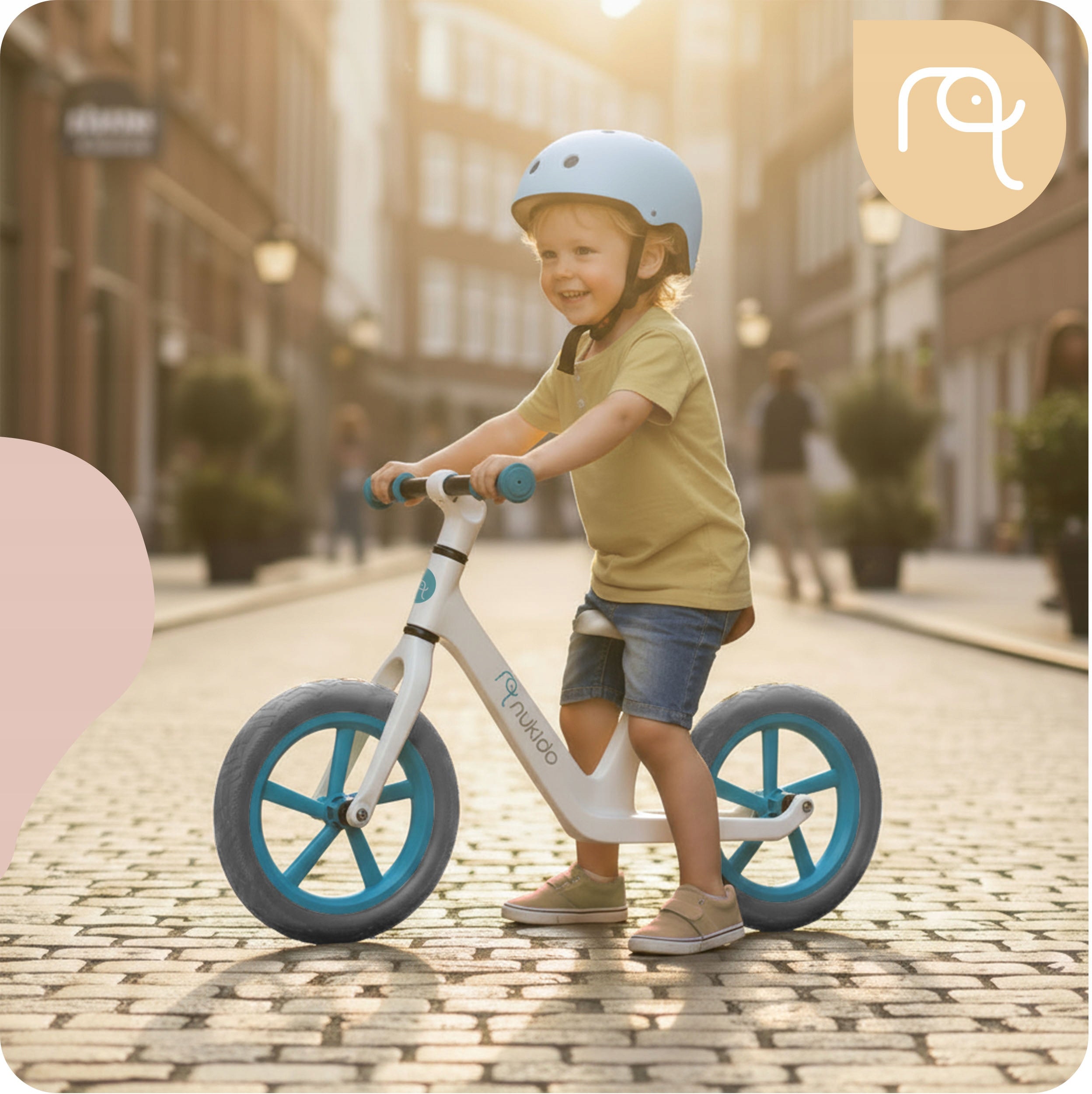 Children's balance bike durable Nukido Light Flee light Manufacturer code 760400