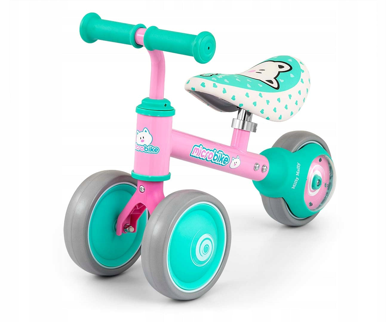 Children's balance bike glowing wheels LED Micro Plus Milly Mally Packaging status original