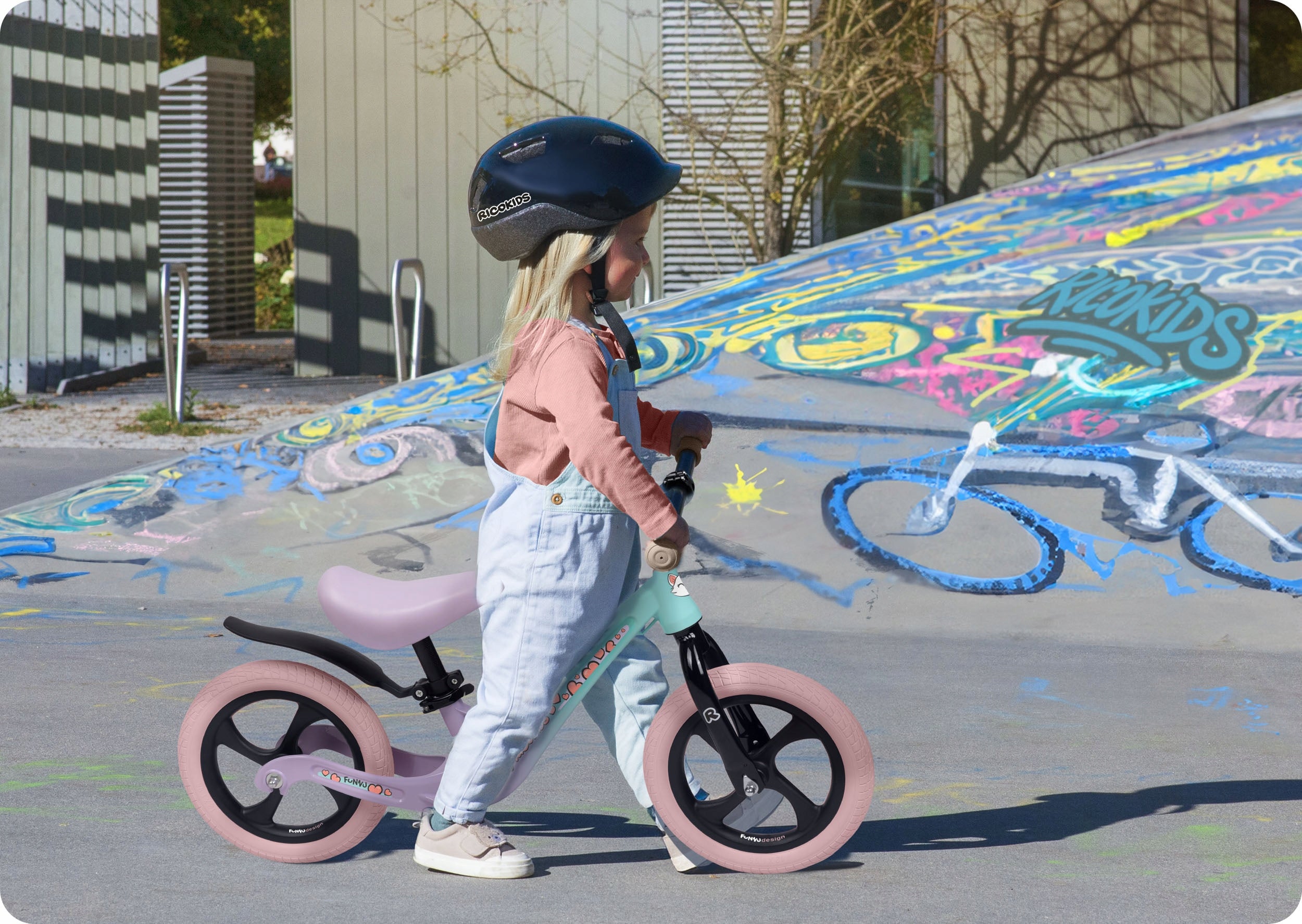 Children's balance bike magnetium Ricokids Funnu light Brand RicoKids