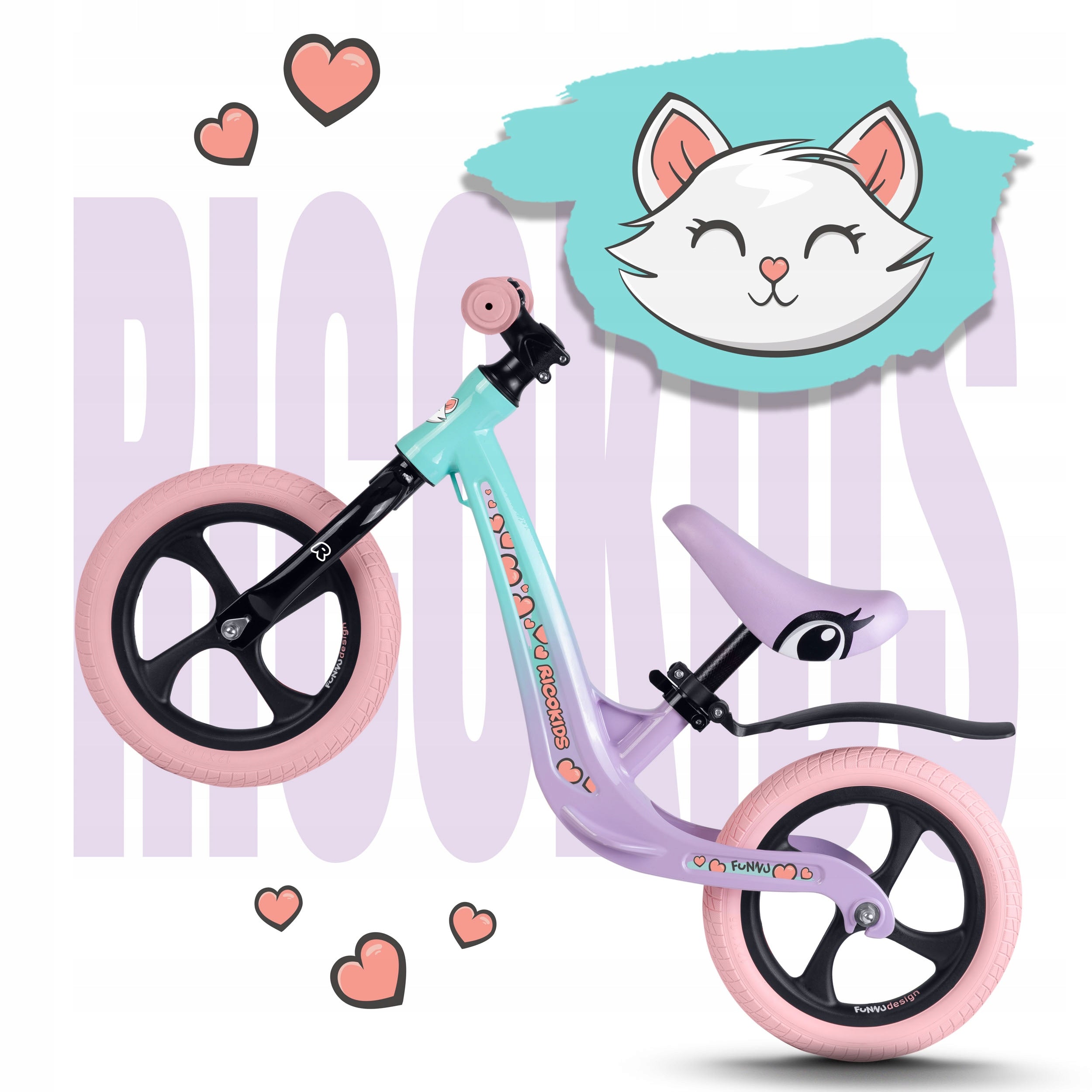 Children's balance bike magnetium Ricokids Funnu light Frame other