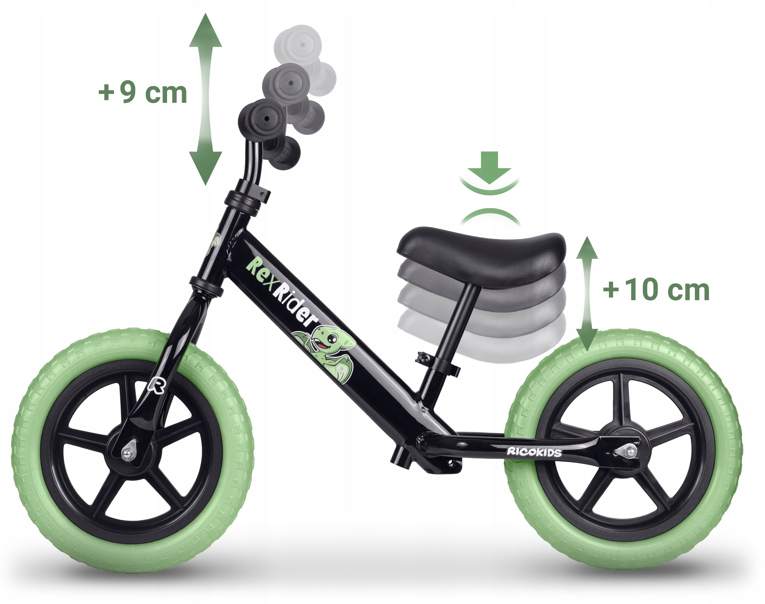 Children's balance bike rider light stable Ricokids Brand RicoKids