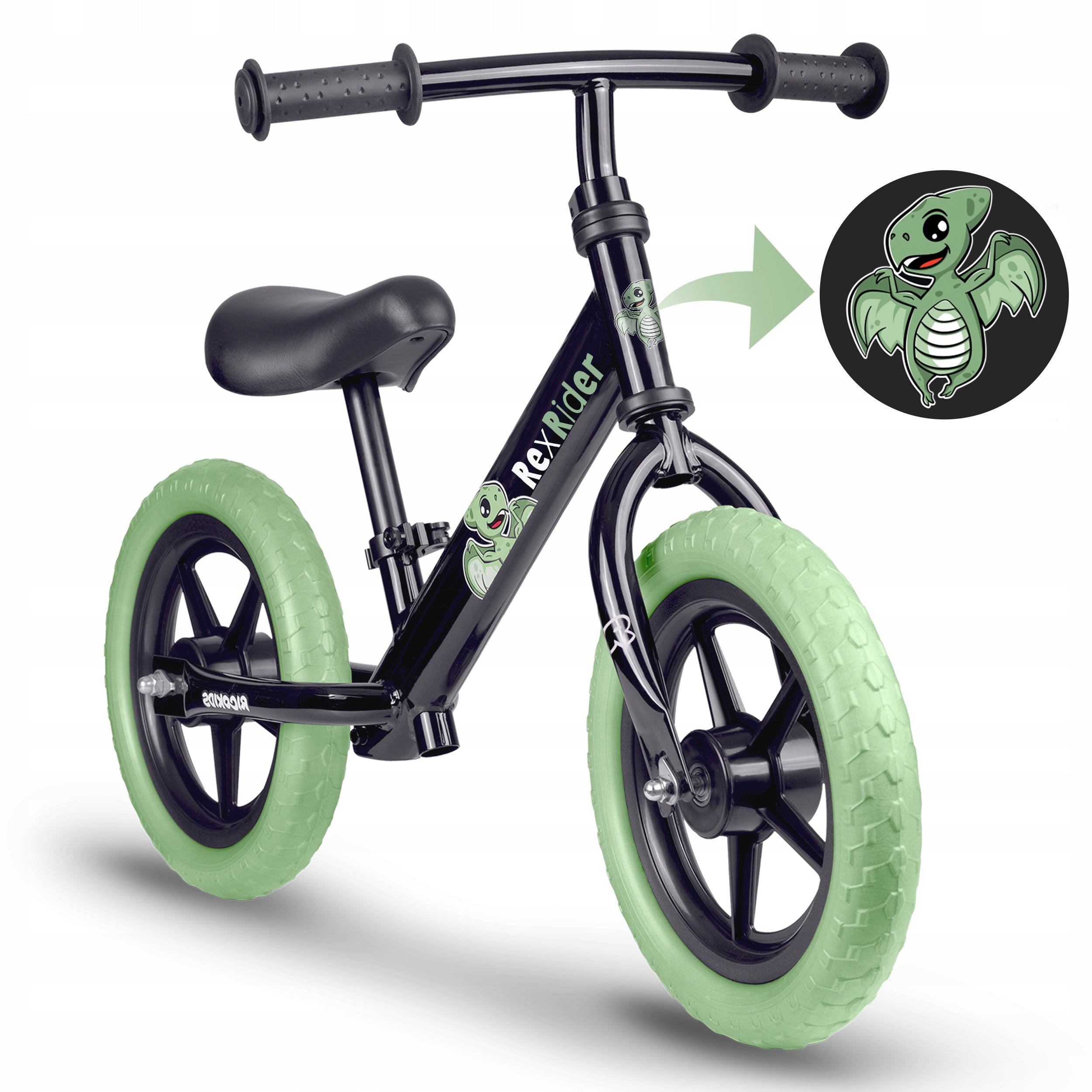 Children's balance bike rider light stable Ricokids EAN (GTIN) 5903890630294