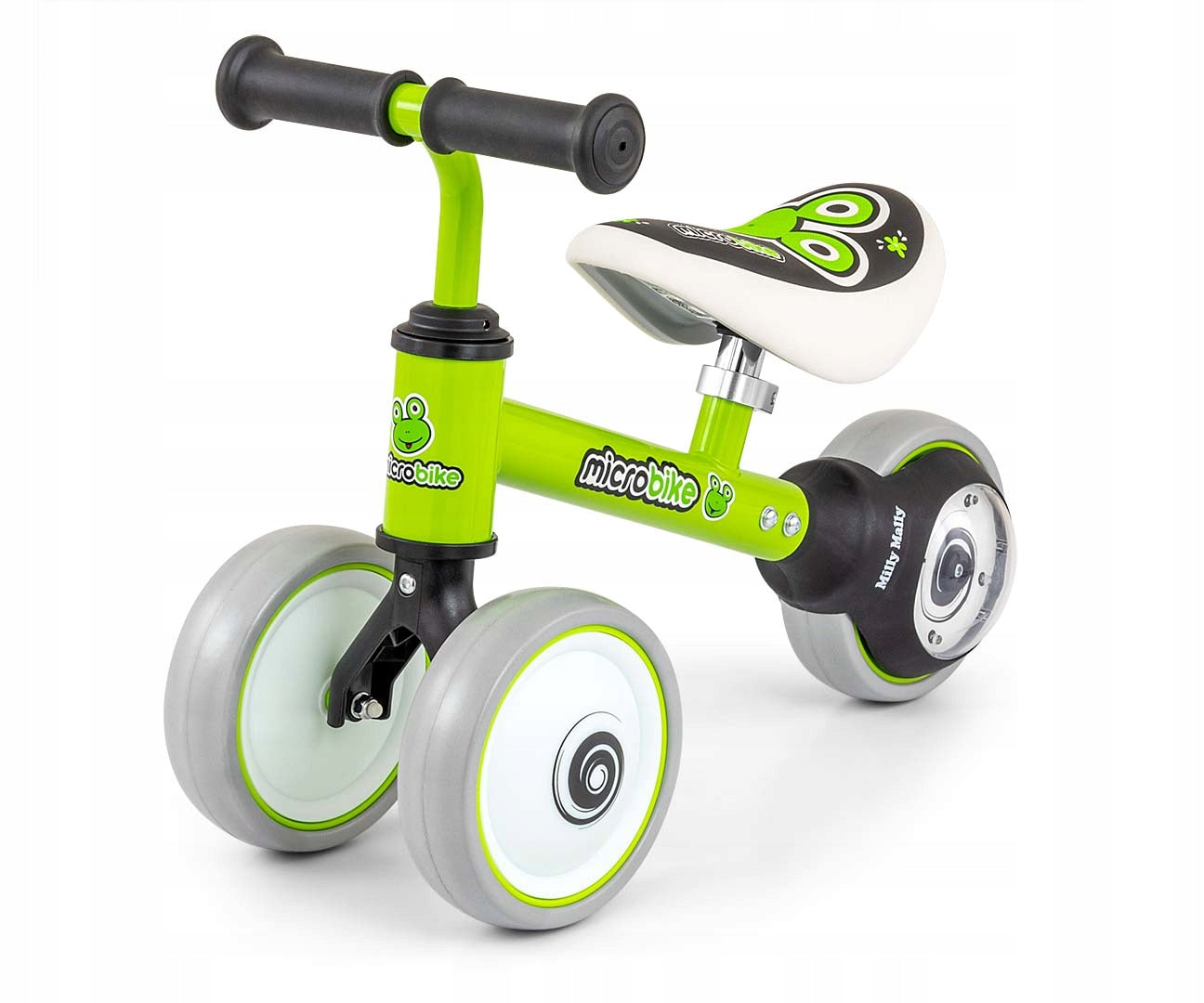 Children's balance bike tricycle Micro Plus Frog Milly Mally Brand Milly Mally