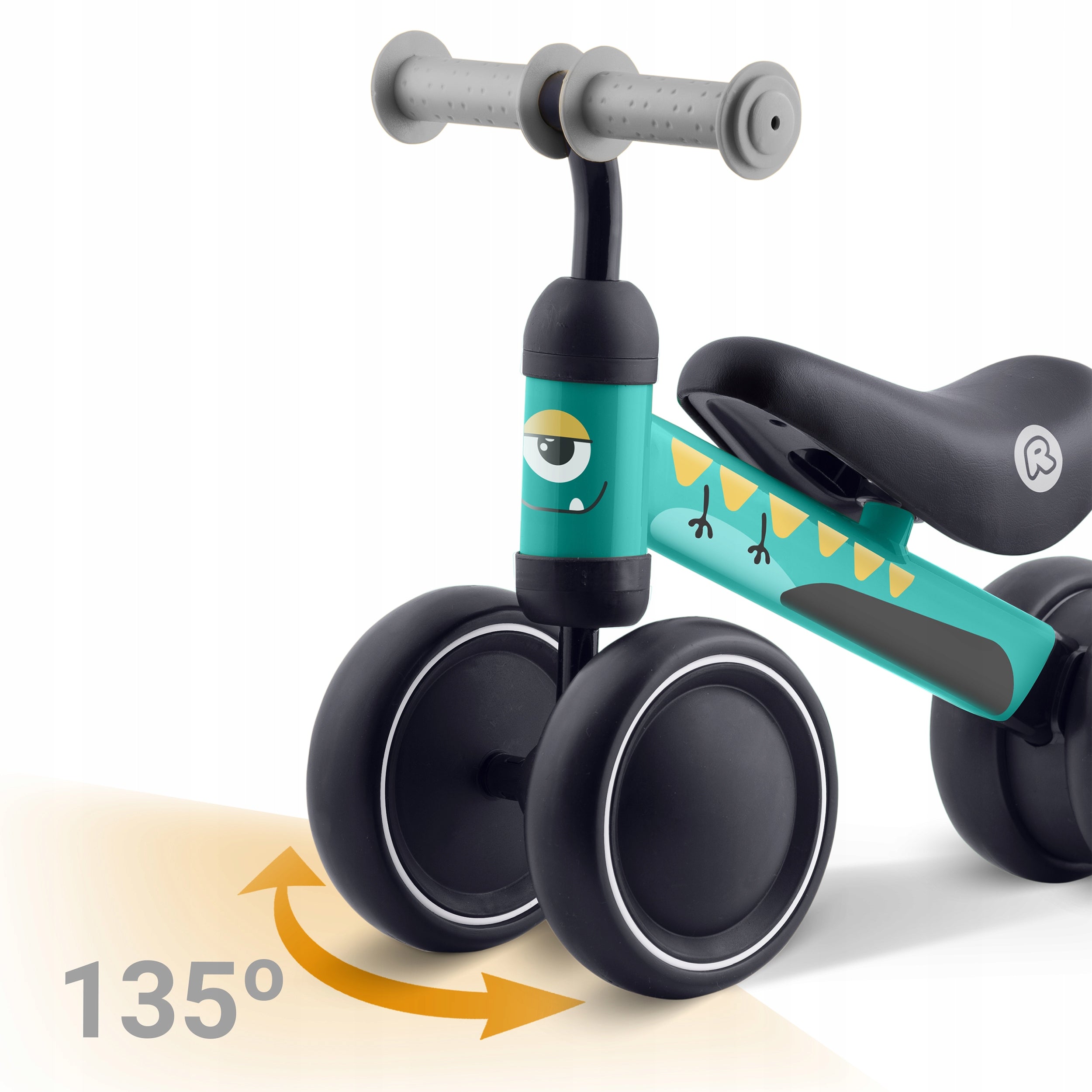 Children's balance bike tricycle light solid DINO 12m+ Brand RicoKids