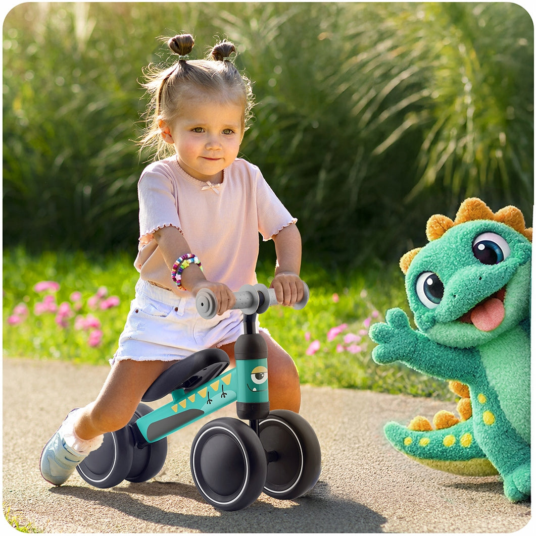 Children's balance bike tricycle light solid DINO 12m+ Height 80–110 cm