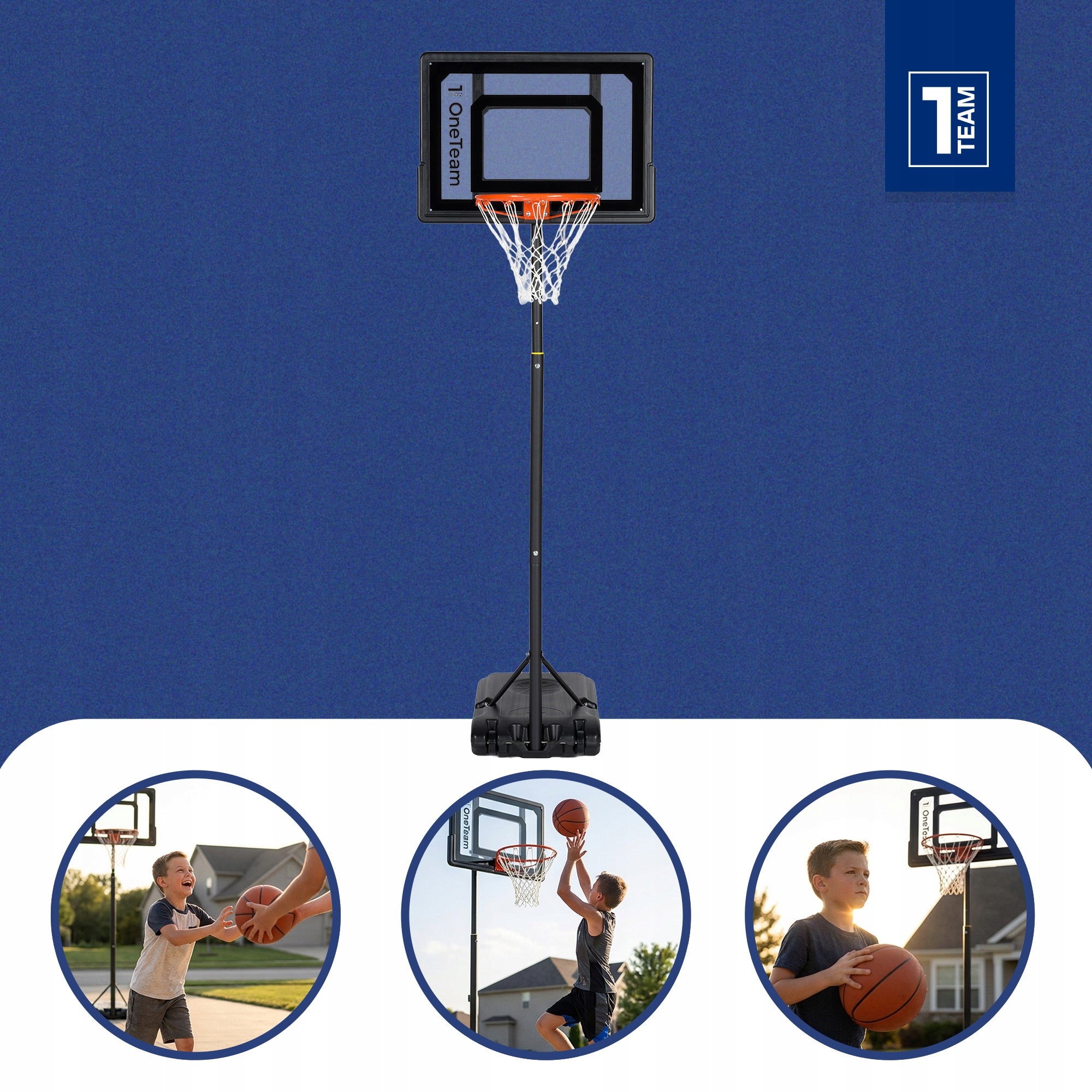 Children's basket / OneTeam BH03 / portable basketball adjustable 160-210 cm Kind basketball set