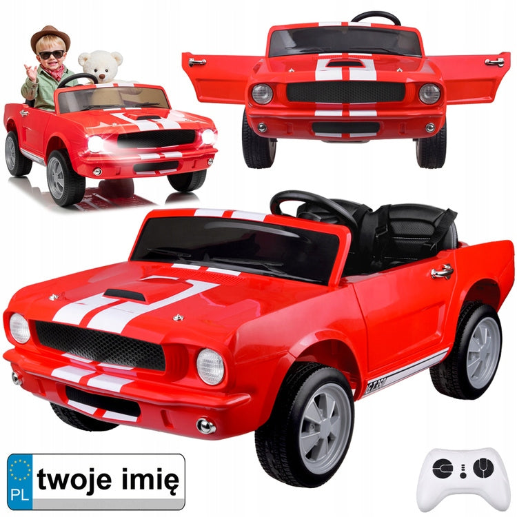Children's battery car SHELBY GT 350 classic TWO-PERSON PA0336