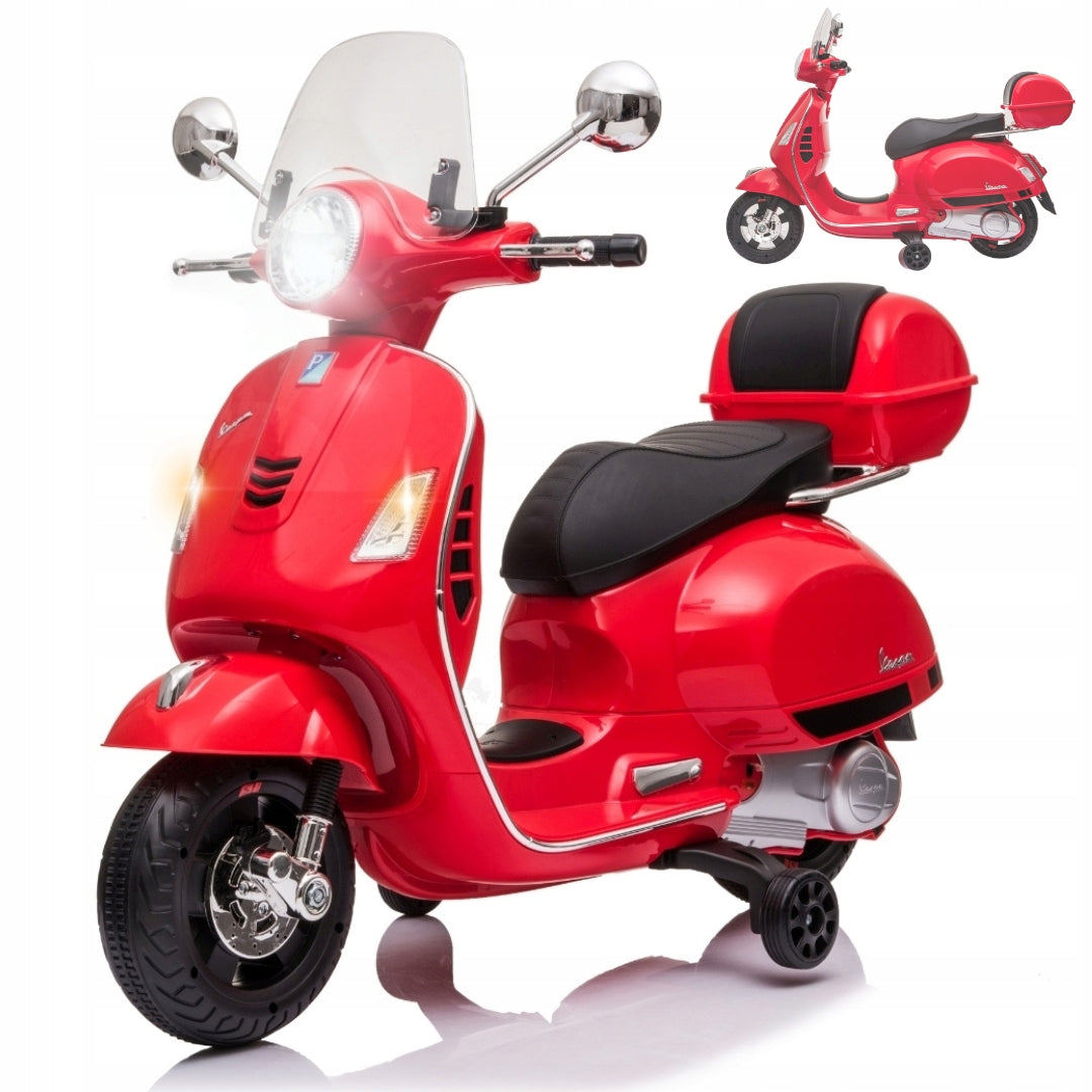 Children's battery motor electric Vespa GTS Super Red Milly Mally
