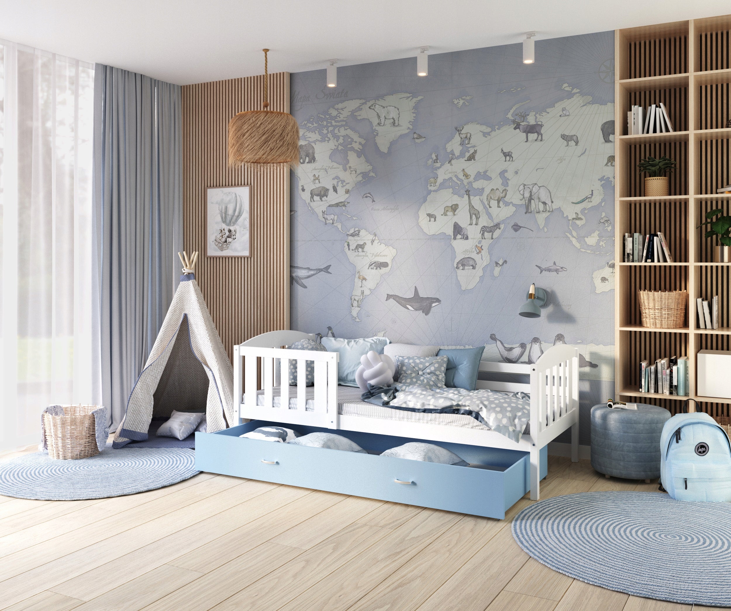 Children's bed 160x80 + mattresses drawer KUBUŚ P Brand AJKmeble