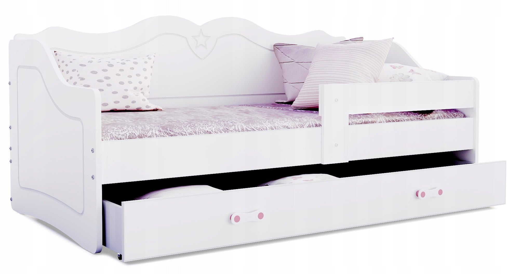 Children's bed 180x80 white + mattress LILI
