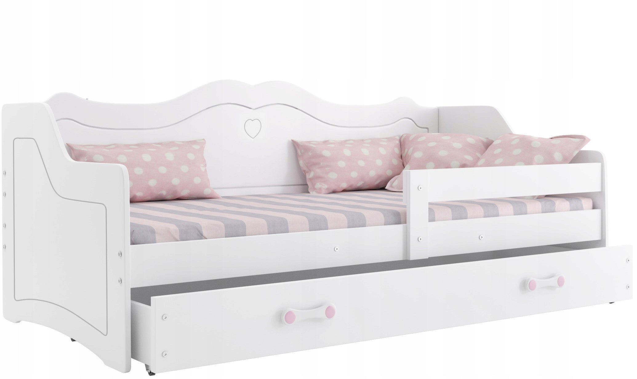 Children's bed Julia 160x80 white with mattress from Interbeds