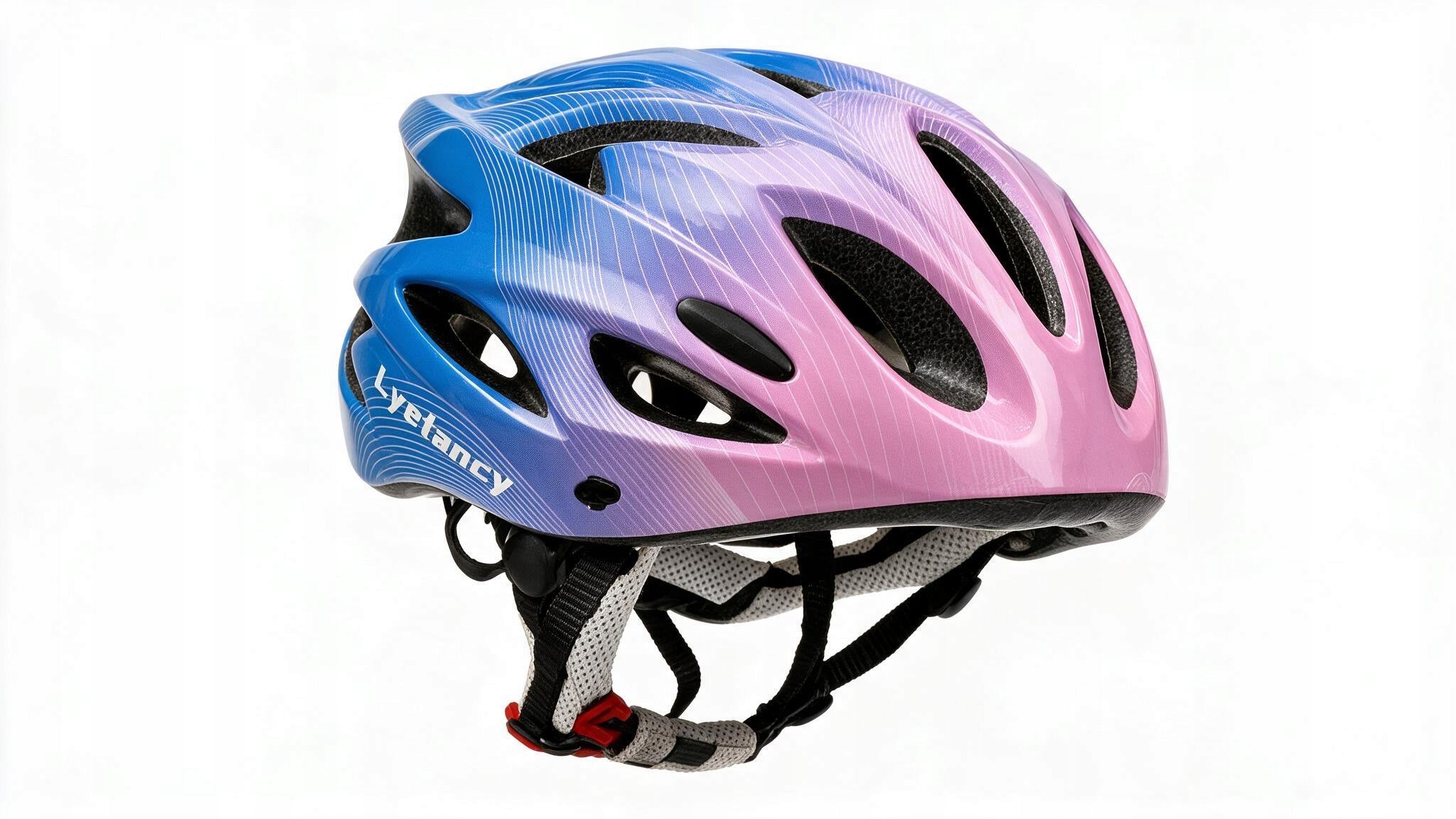 Children's bicycle helmet light 18 holes pink