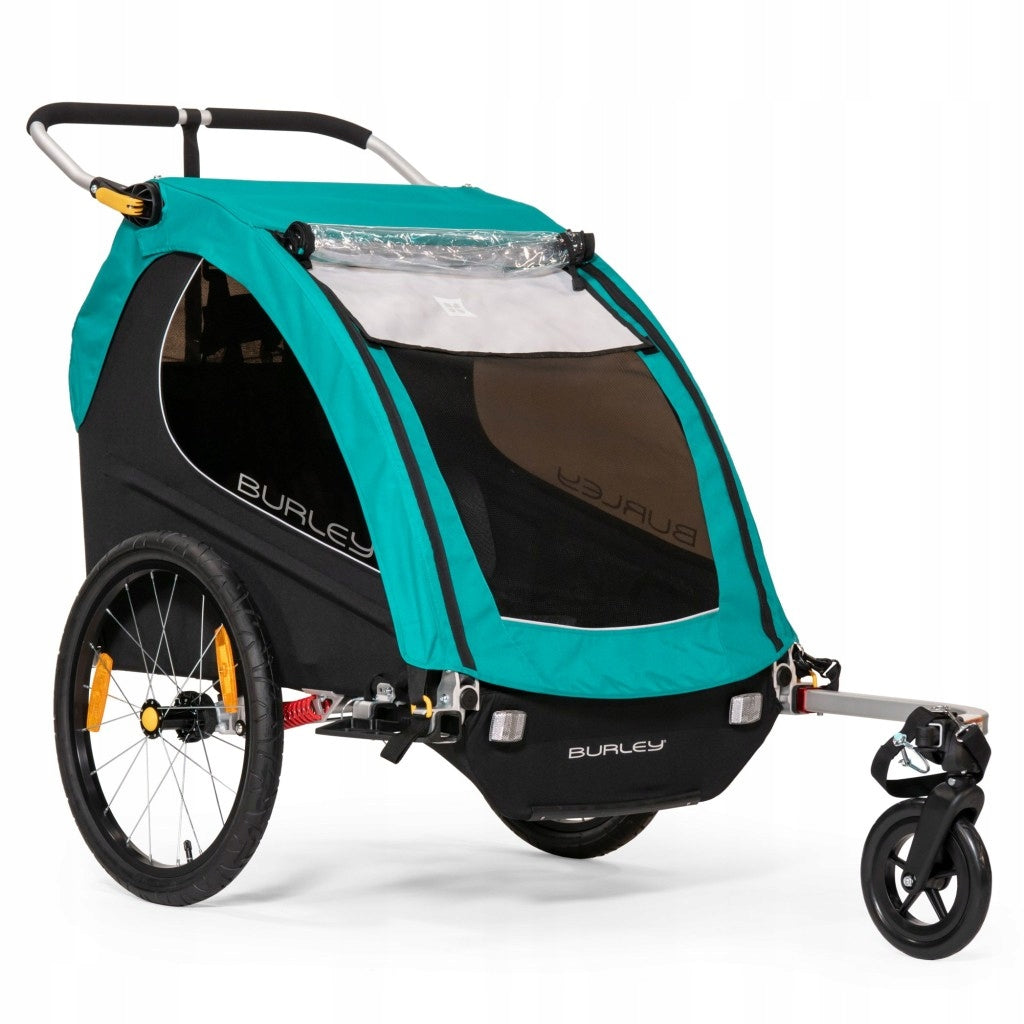 Children's bicycle trailer Burley ENCORE X turquoise 2 seater
