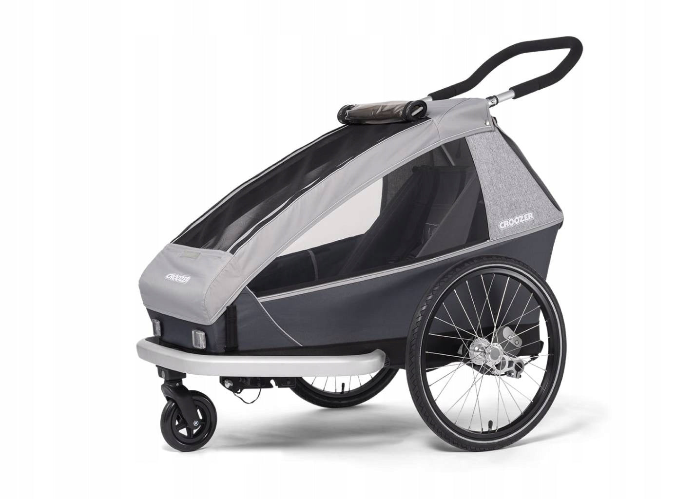 Children's bicycle trailer Croozer Kid Keeke 1 Stone Grey Manufacturer code 121001520
