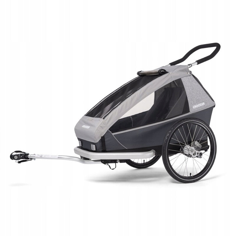 Children's bicycle trailer Croozer Kid Keeke 1 Stone Grey Packaging status original