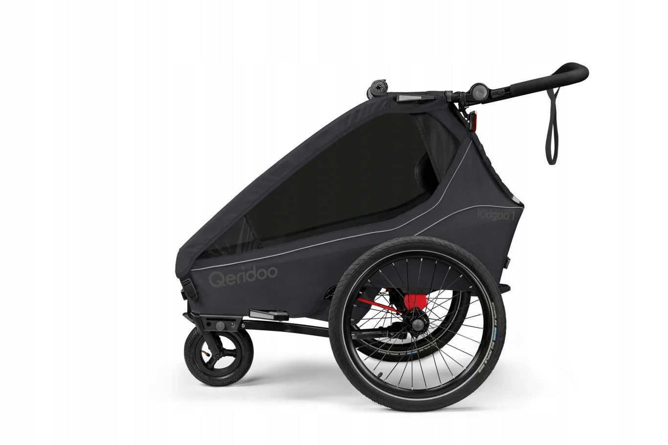Children's bicycle trailer Qeridoo Kidgoo 1 Phantom Grey Manufacturer code Q-KDG1-26-PG