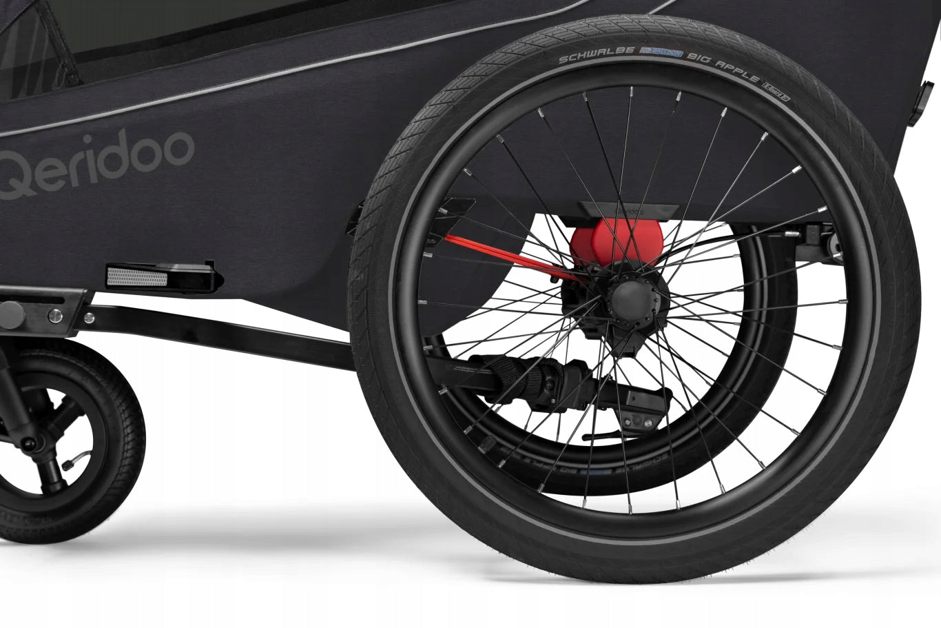 Children's bicycle trailer Qeridoo Kidgoo 1 Phantom Grey Maximum load 45 kg