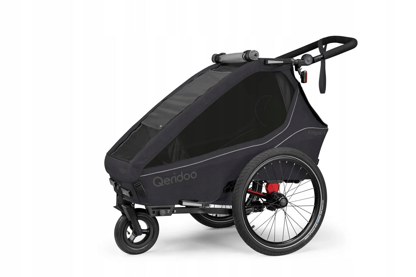 Children's bicycle trailer Qeridoo Kidgoo 1 Phantom Grey Packaging status original