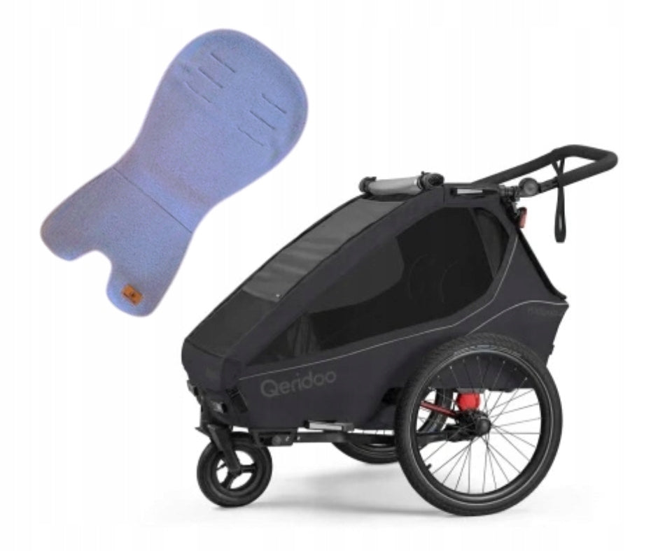 Children's bicycle trailer Qeridoo Kidgoo 1 Phantom Grey