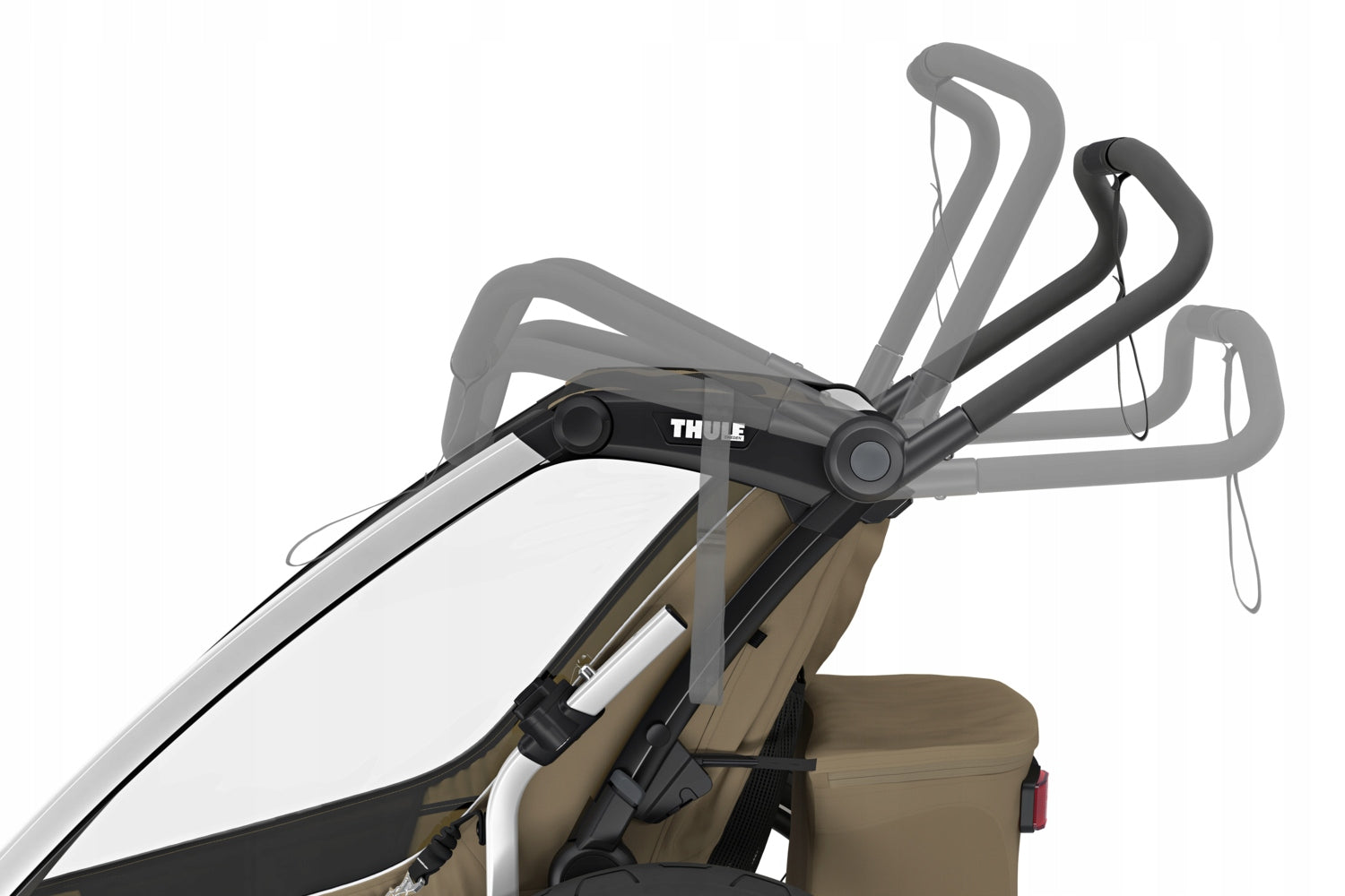 Children's bicycle trailer Thule Chariot Cross 2 Double Faded khaki Maximum load 45 kg