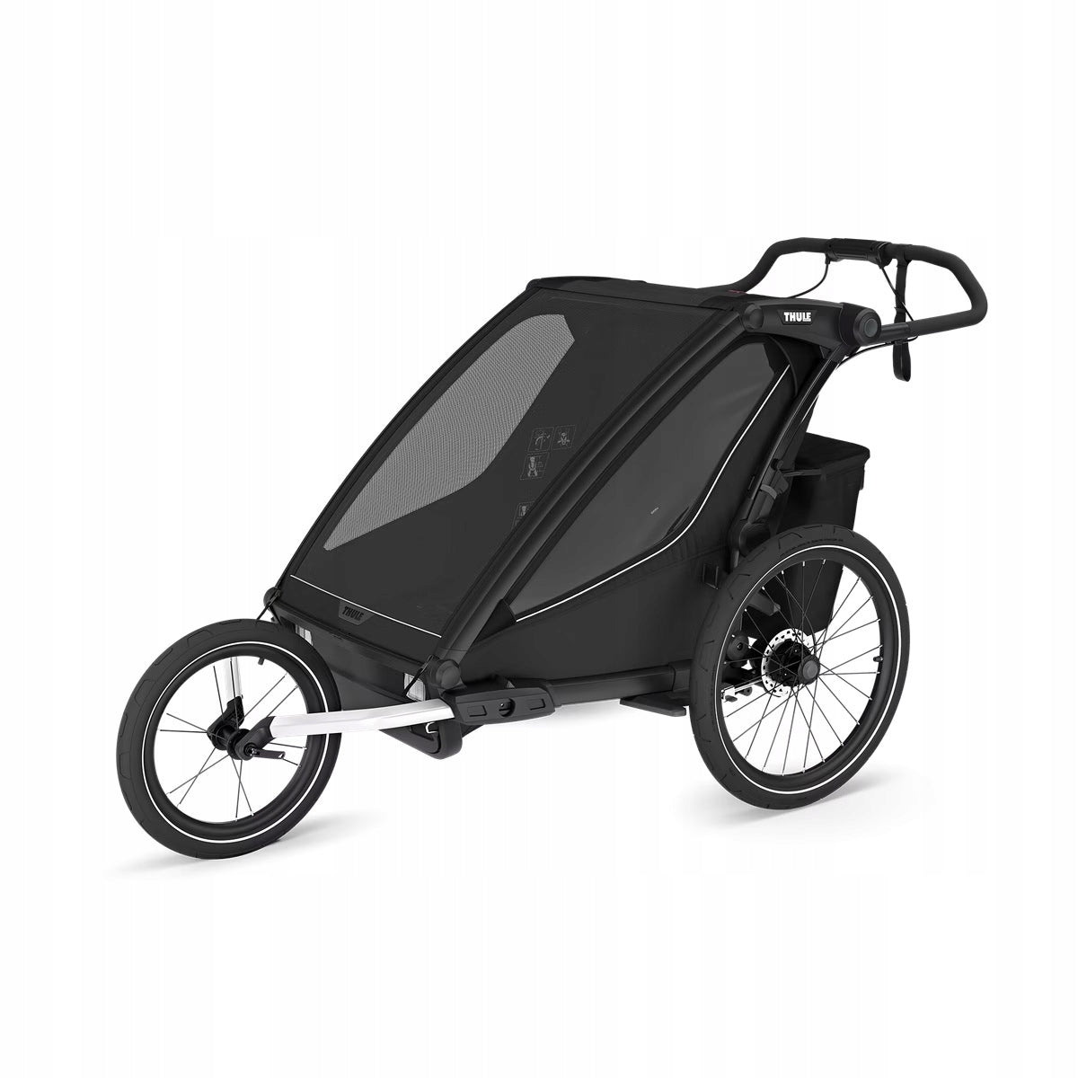 Children's bicycle trailer Thule Chariot Sport 2 double Black 10201031 Maximum load 45 kg