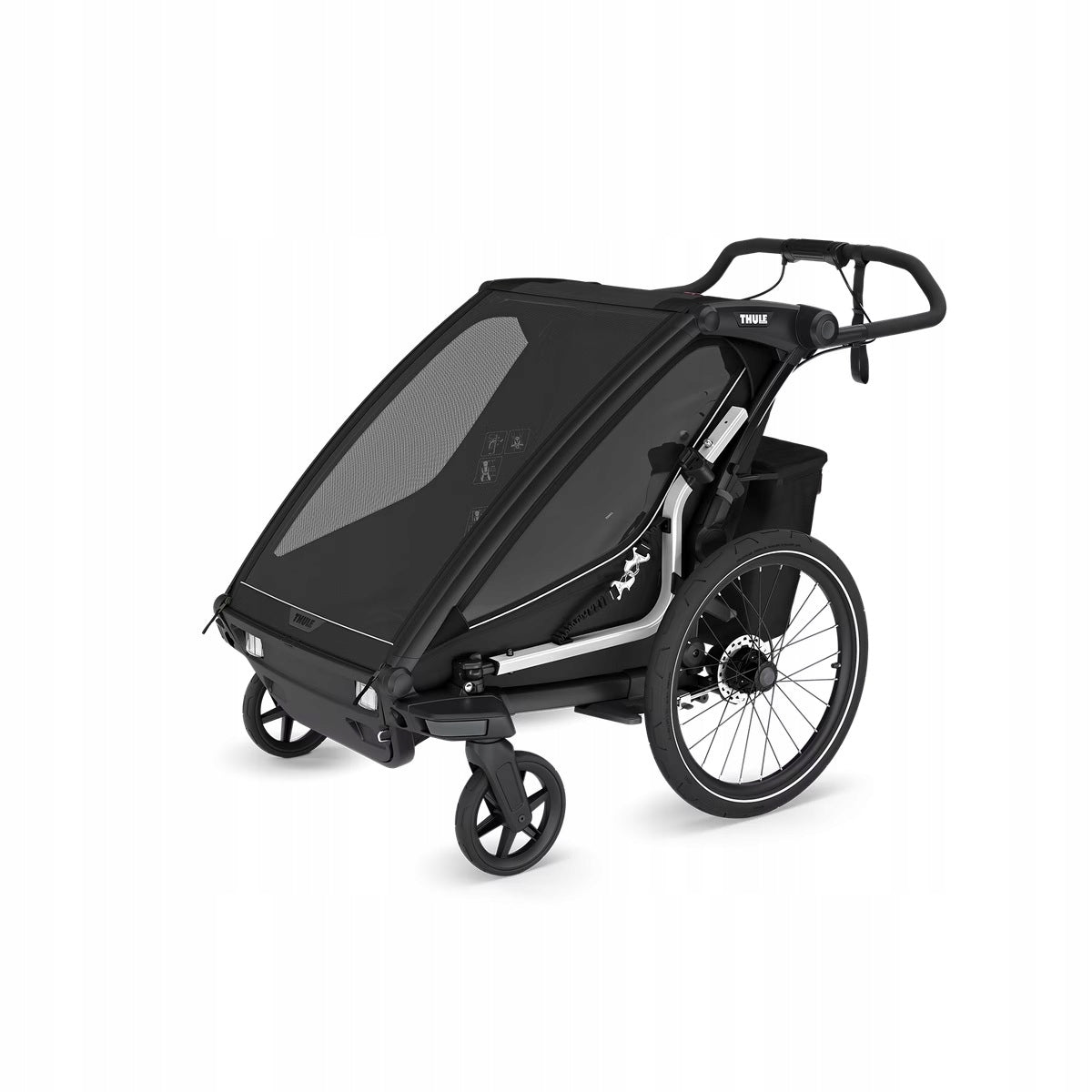 Children's bicycle trailer Thule Chariot Sport 2 double Black 10201031 Packaging status original