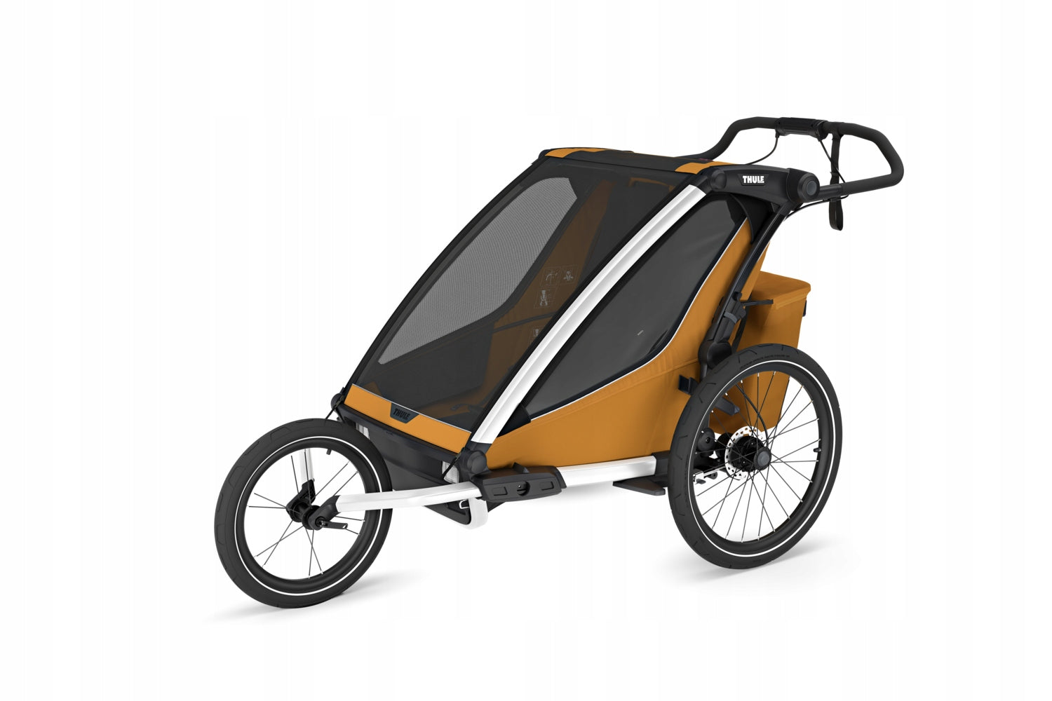 Children's bicycle trailer Thule Chariot Sport 2 double Gold Brand Thule