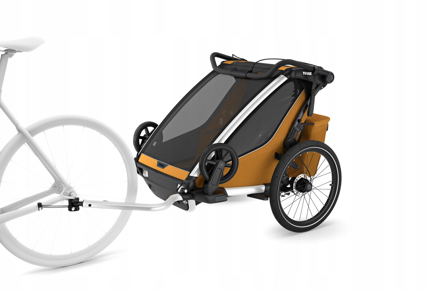 Children's bicycle trailer Thule Chariot Sport 2 double Gold Manufacturer code 10201033