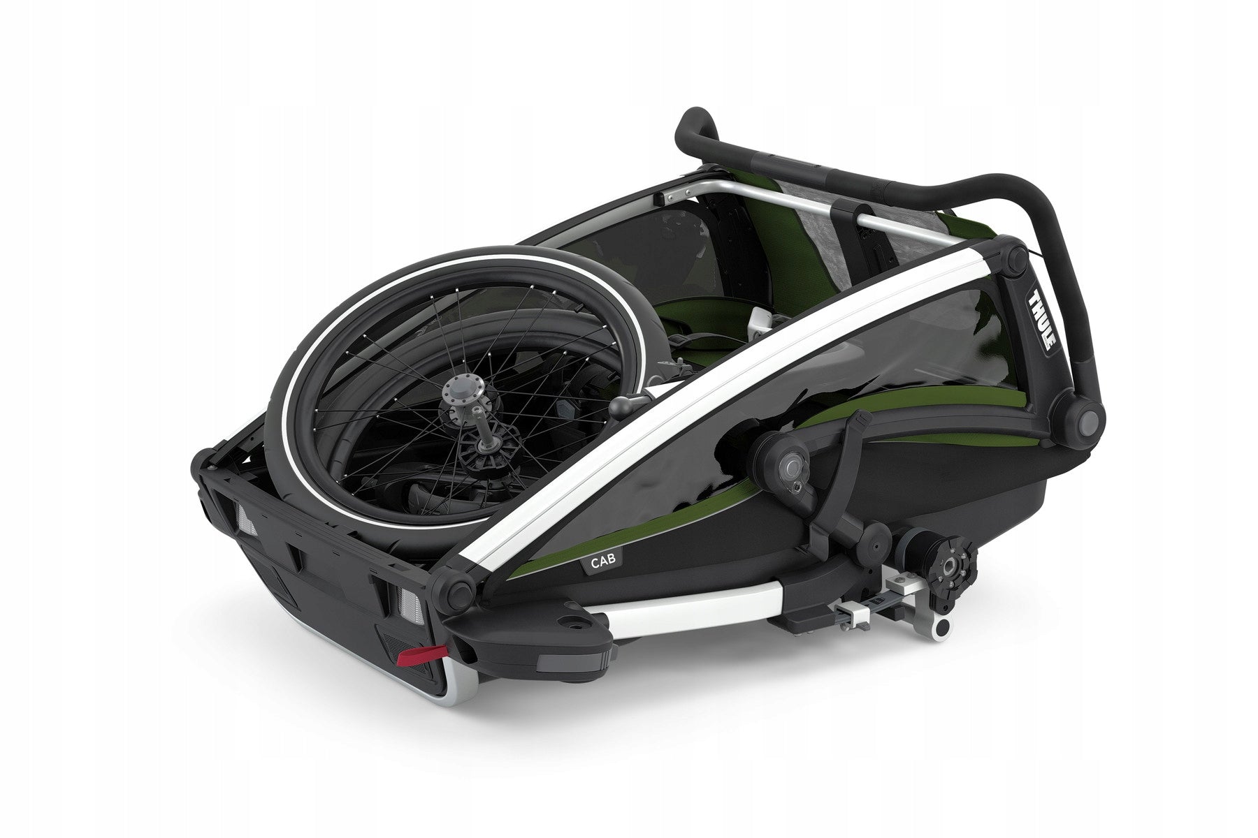 Children's bicycle trailer with shock absorption Thule Chariot Cab 2 Model Chariot Cab2 Cypress Green