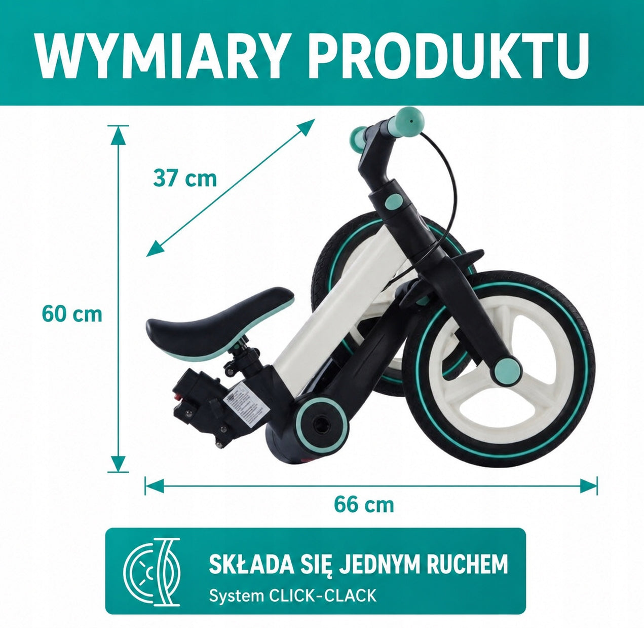 Children's bike running classic side wheels rider 12"6IN1 MESERRA Model Messera