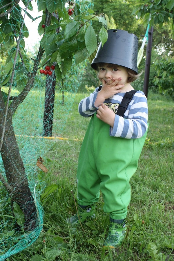 Children's bottoms 3Kamido, waders, waders - CROCODILES, green 32/33 EAN (GTIN) 5902627426988