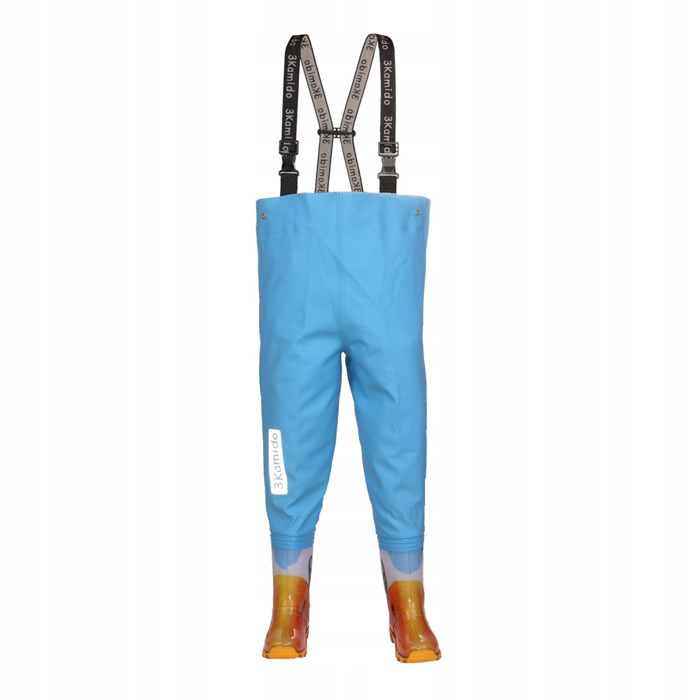 Children's bottoms 3Kamido, waders, waders - DUCKS, blue 28/29
