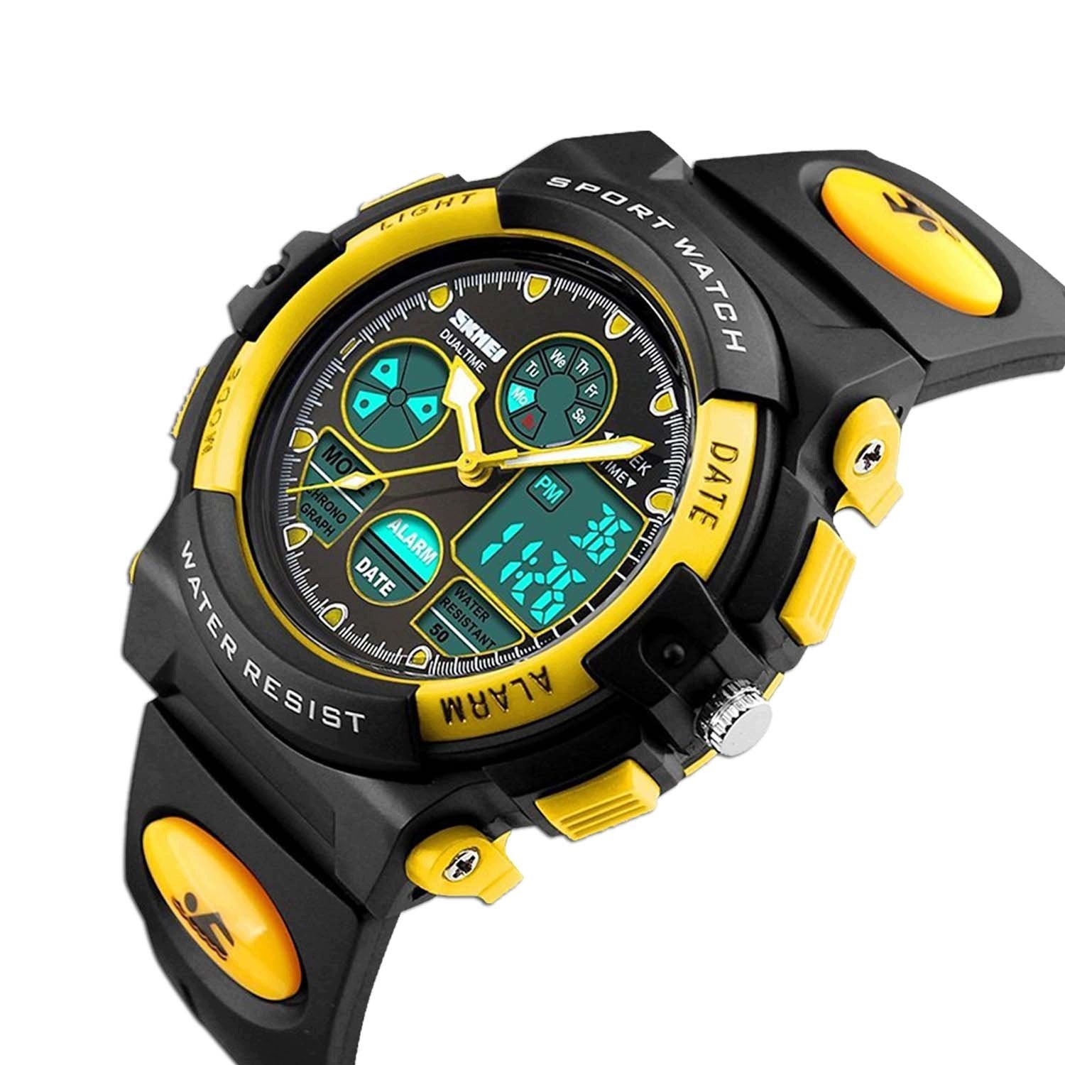 Children's digital watch, sports, electronic, waterproof