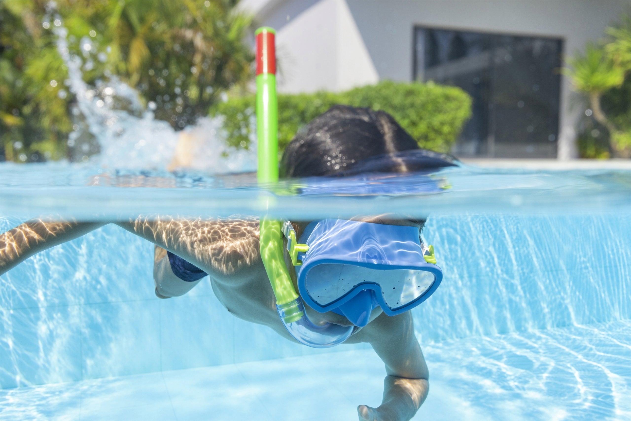 Children's diving mask BESTWAY pink Color blue