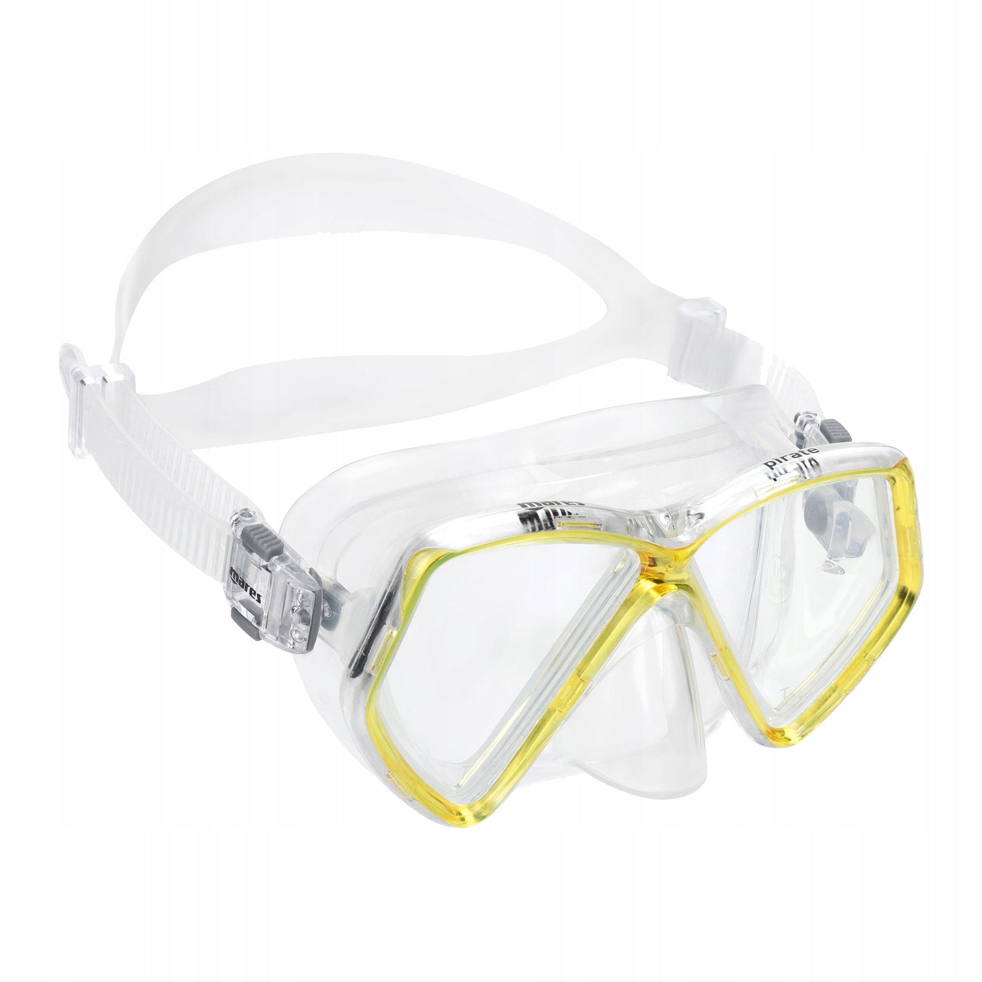 Children's diving mask Mares Pirate clear/yellow OS