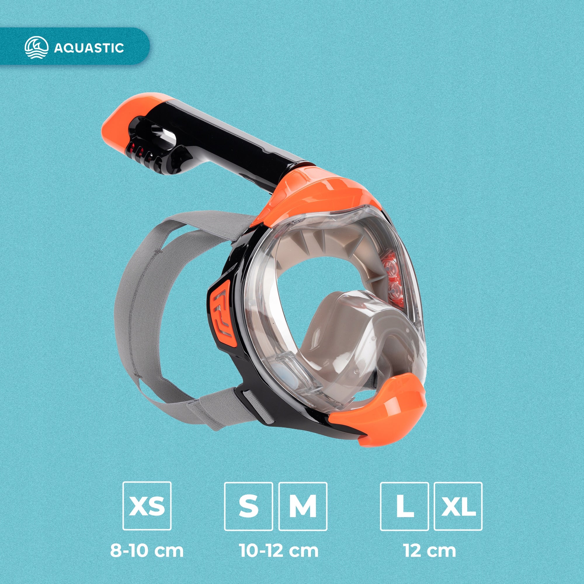 Children's diving mask SNORKELING AQUASTIC KAI JR XS with TUBE Brand Aquastic