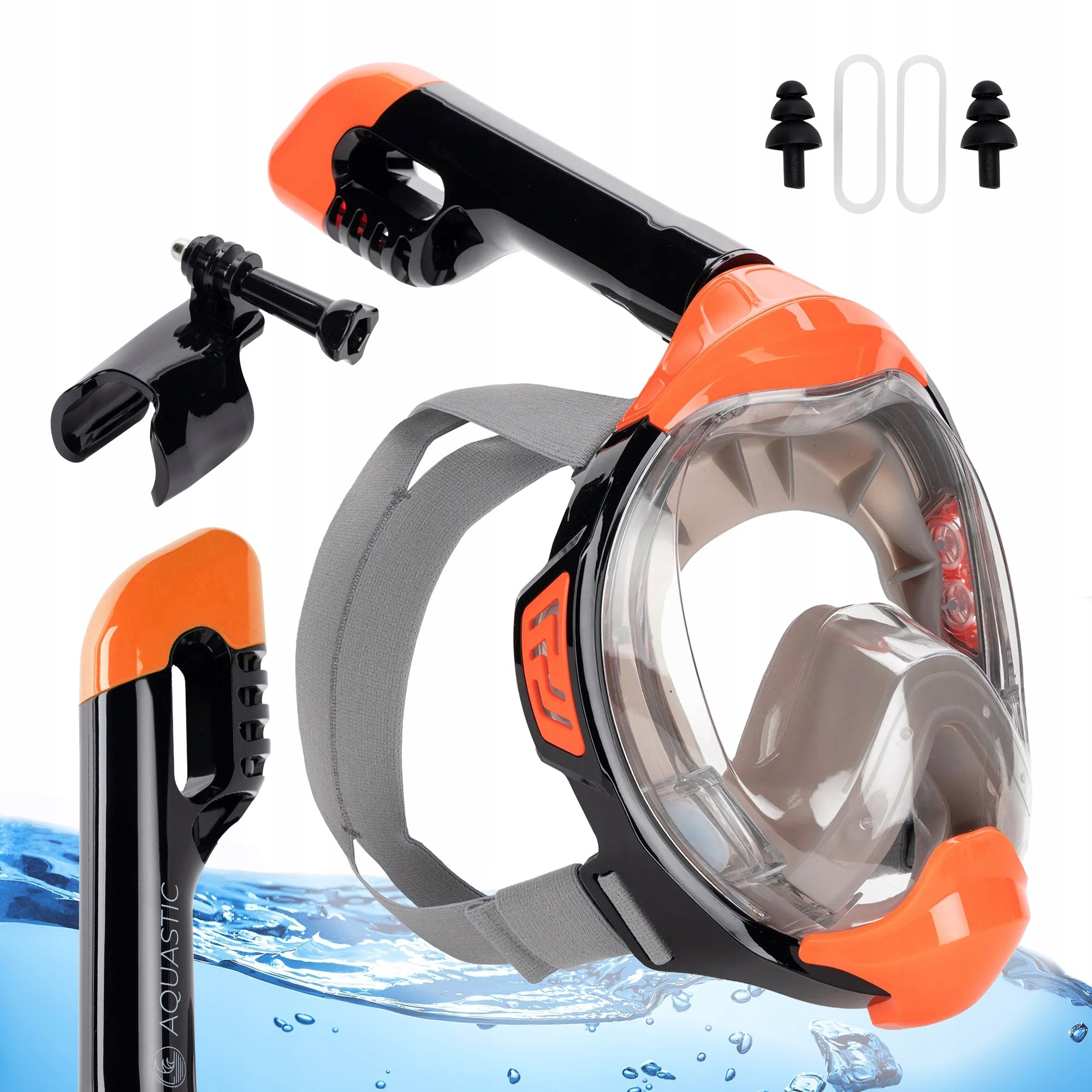 Children's diving mask SNORKELING AQUASTIC KAI JR XS with TUBE