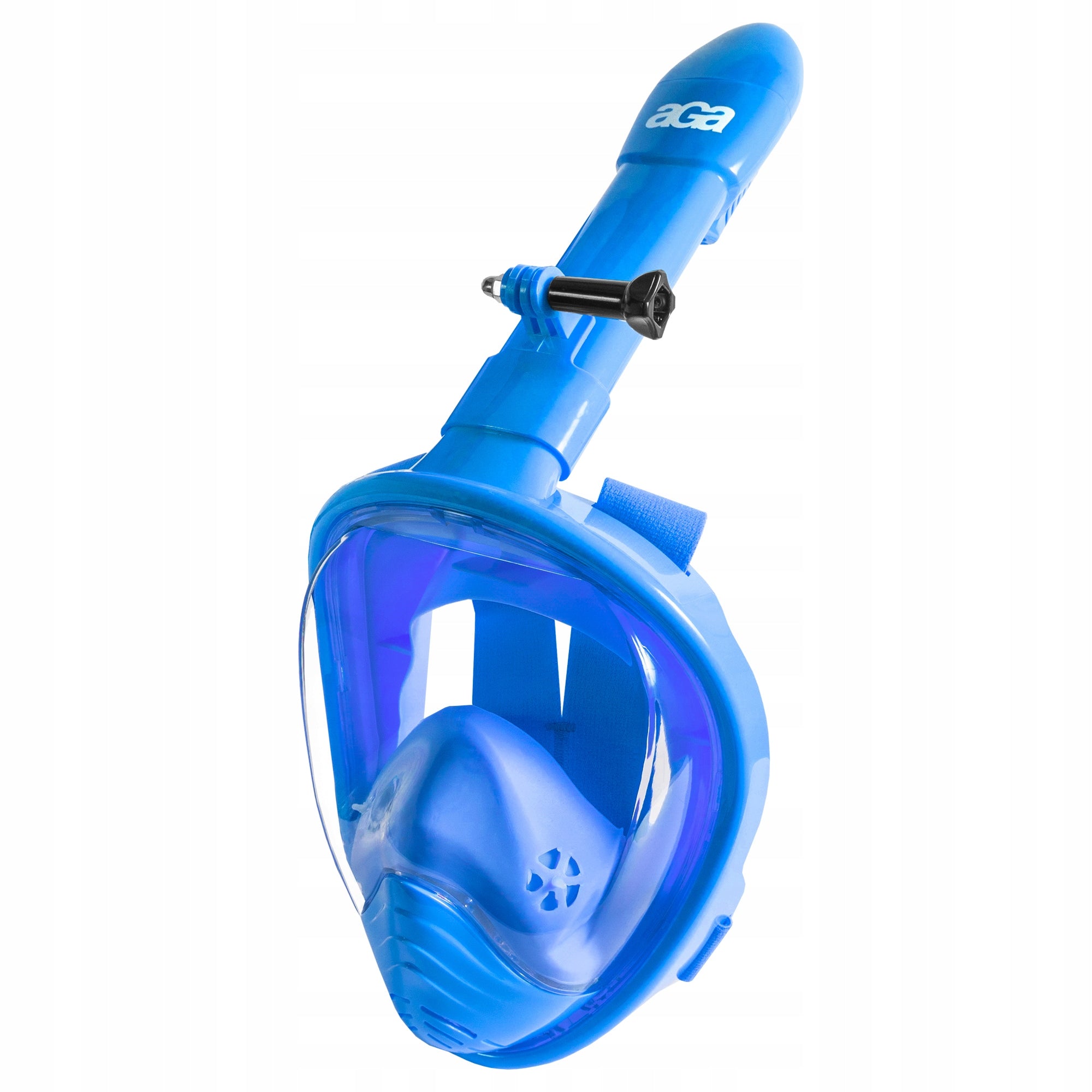 Children's diving mask, full face, with tube Aga YSE-KID blue