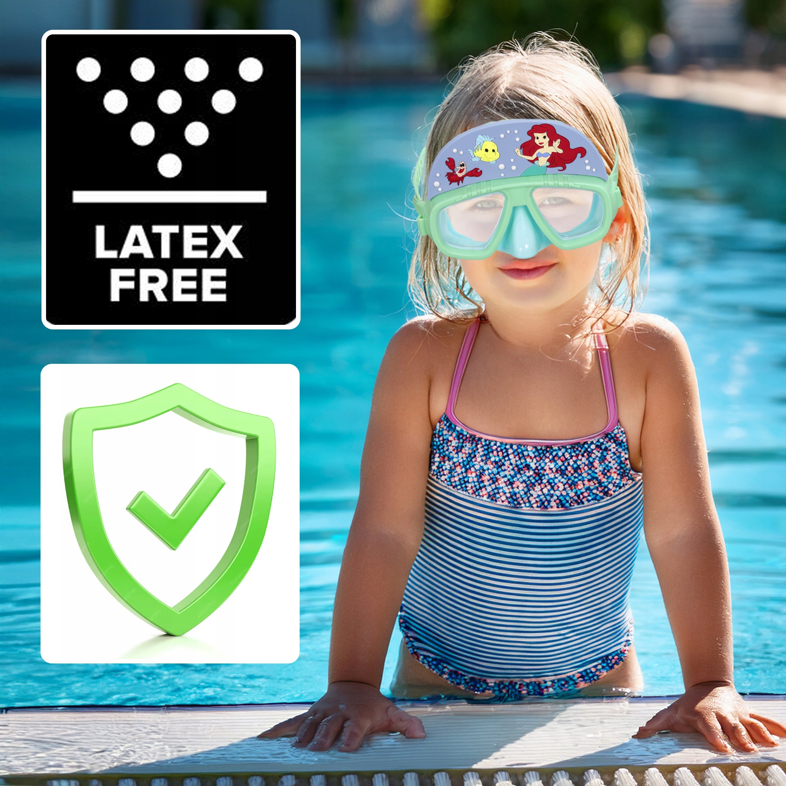 Children's diving mask, glasses Bestway 9103D green Product weight with unit packaging 0.15 kg