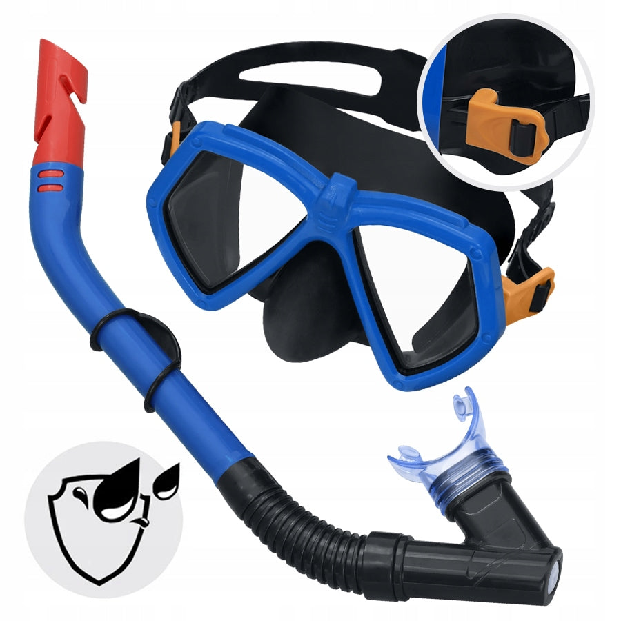 Children's diving mask, glasses, with tube Bestway 24070 blue Manufacturer code K173N