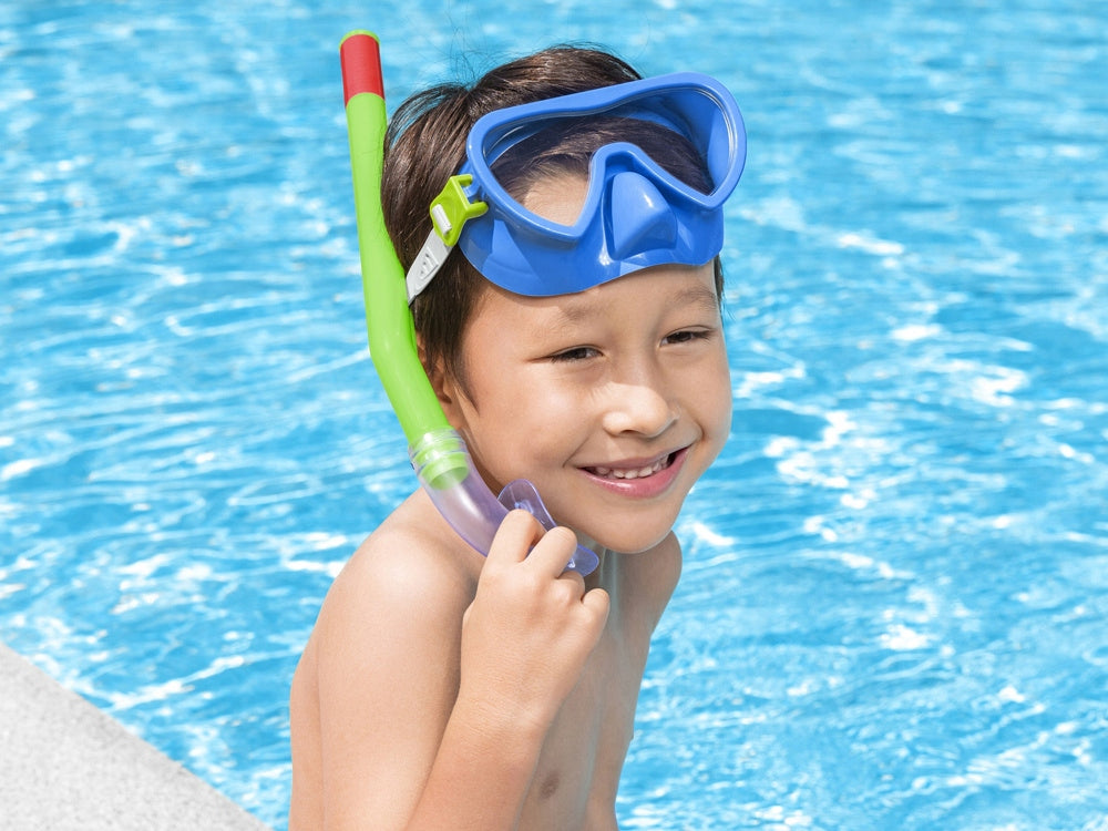 Children's diving set glasses mask tube Bestway 24036 2 colors Model 5907184355658