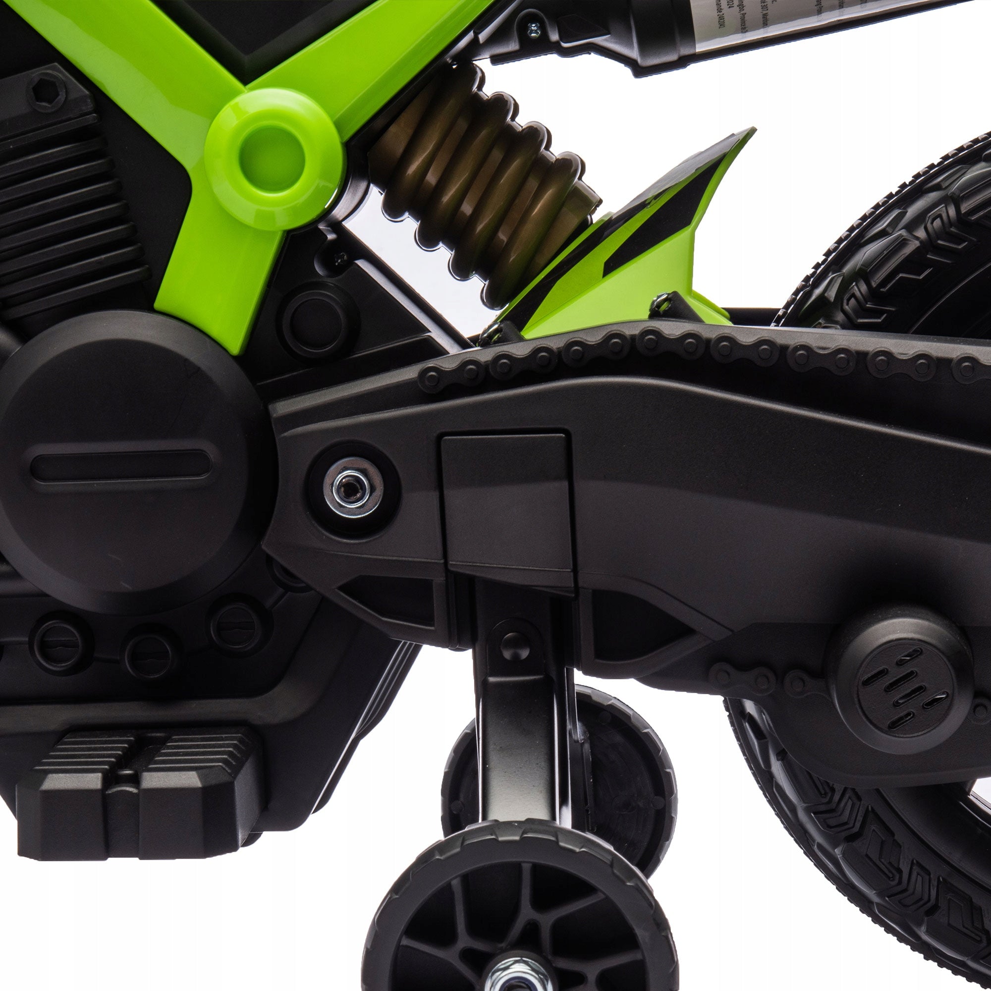 Children's electric motorcycle 12V, 3 km/h, 3-8 years, green Manufacturer code 370-378V91GN