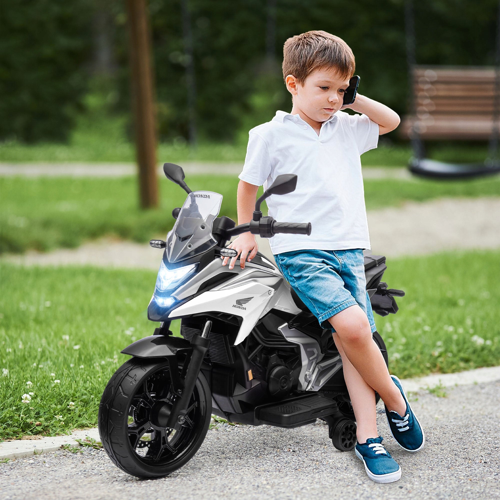 Children's electric motorcycle 12V, MP3, LED, USB Maximum speed 3 km/h